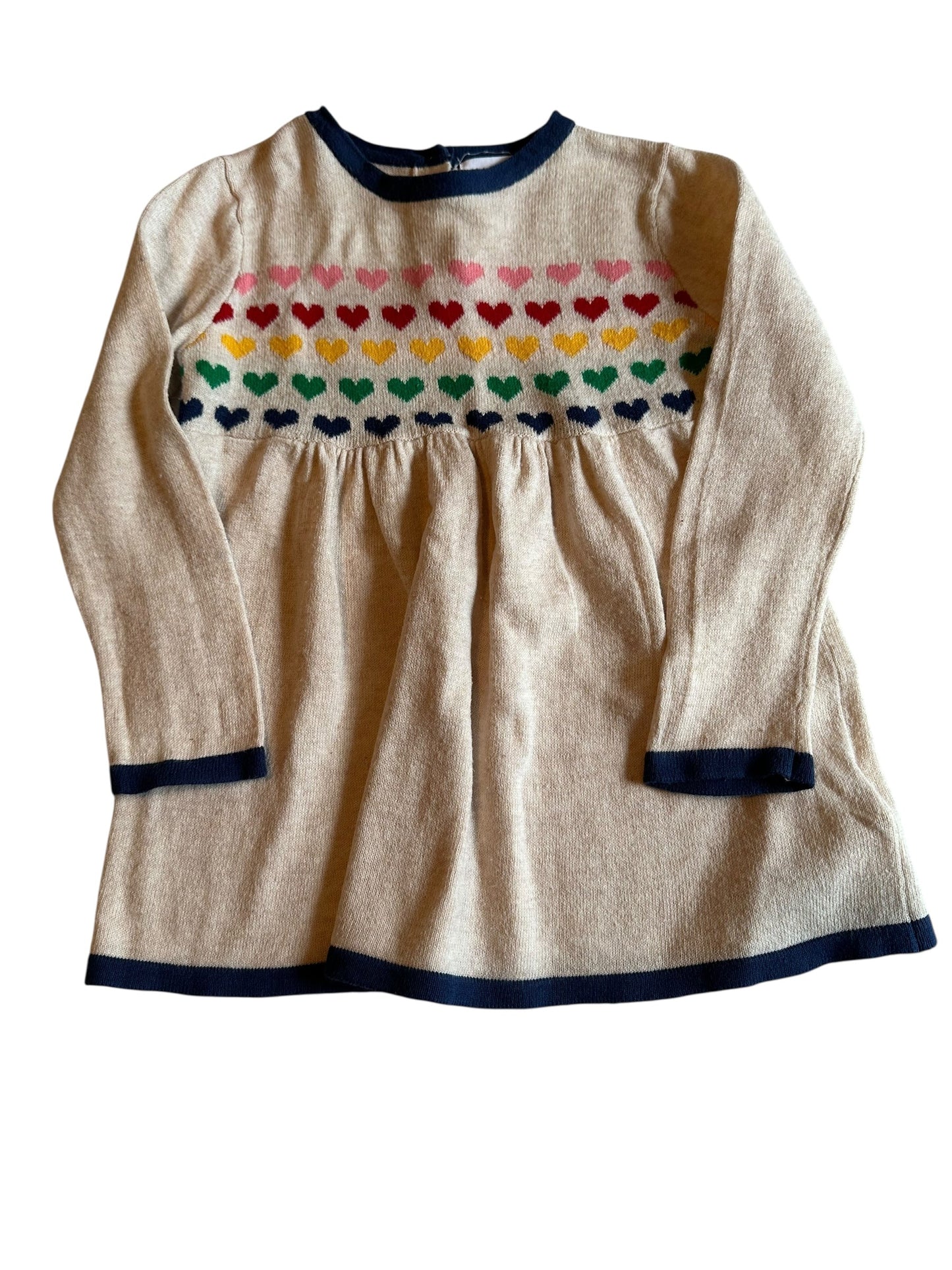 #93 Angel Dear Rainbow Heart Sweater Set Girls 18-24M