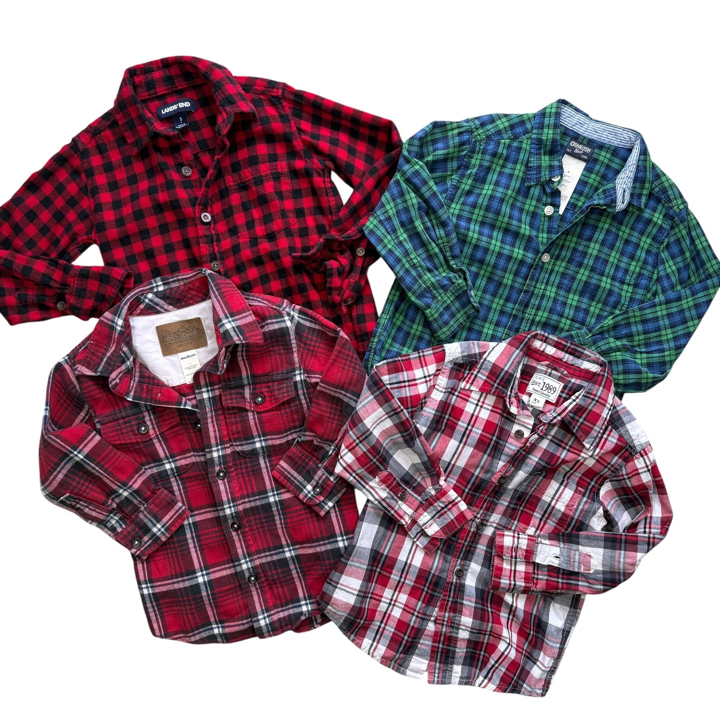 #1 Plaid Flannel Bundle 4T REDUCED