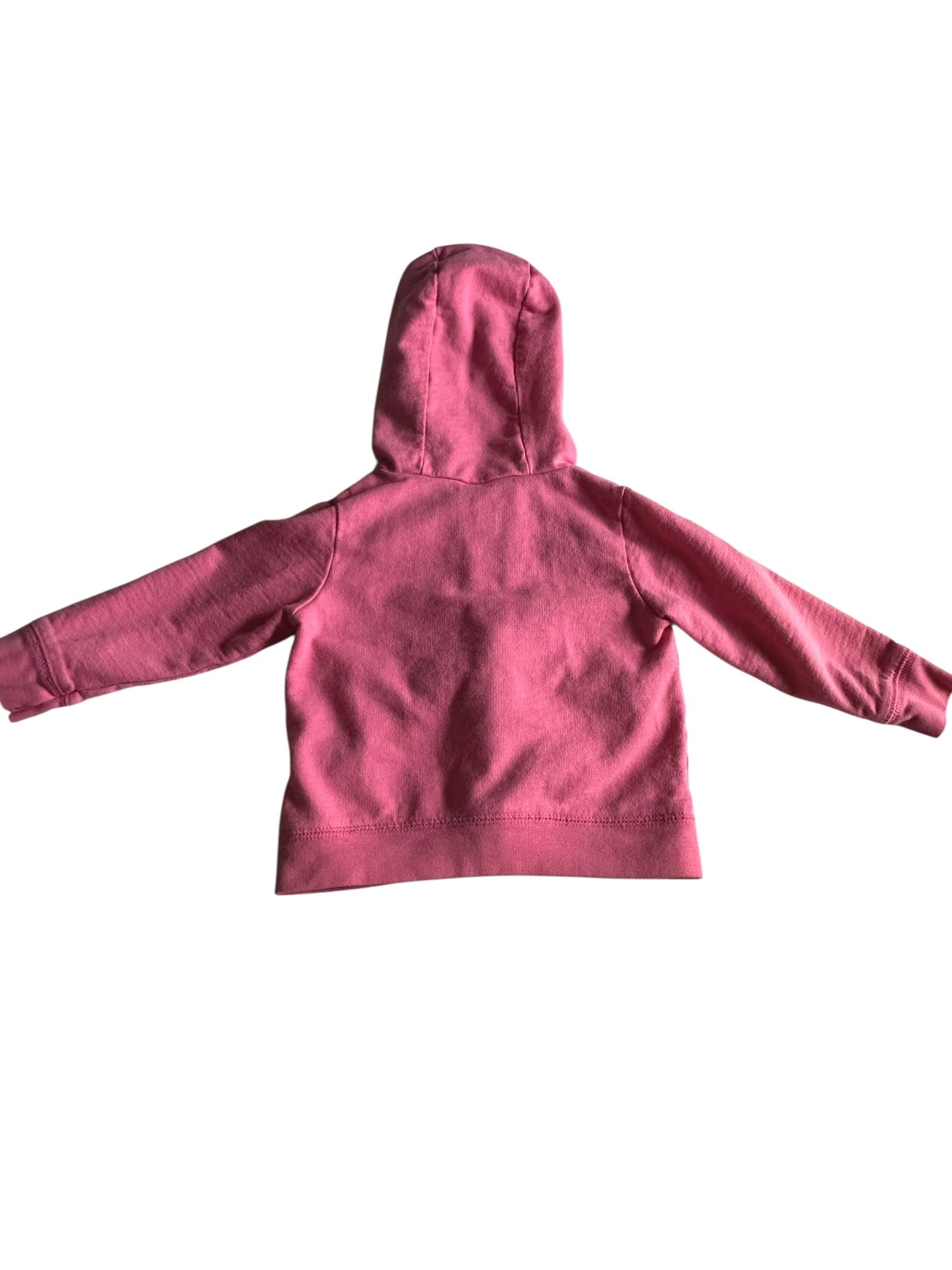 #93 Carter’s Pink Pompom Hoodie Girls 12M
