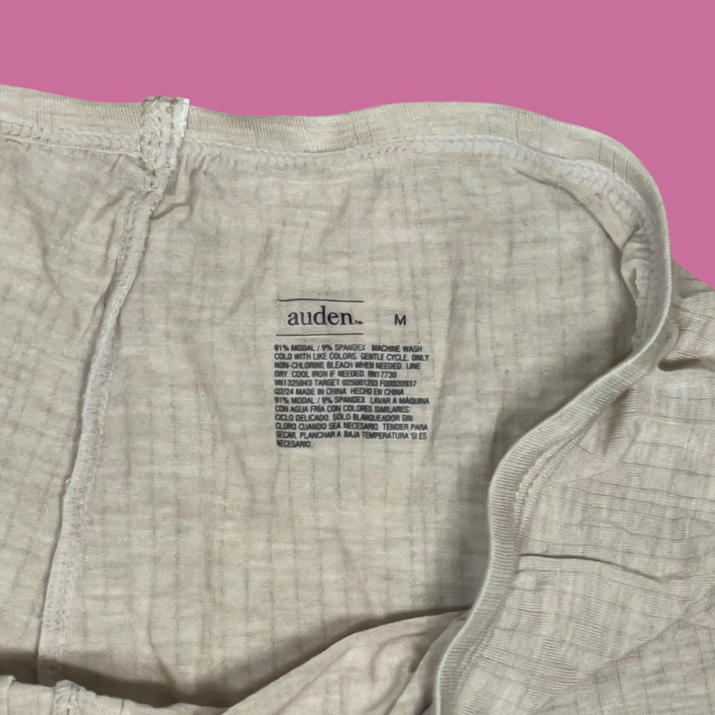 #1 Auden Lounge Leggings Cream Medium