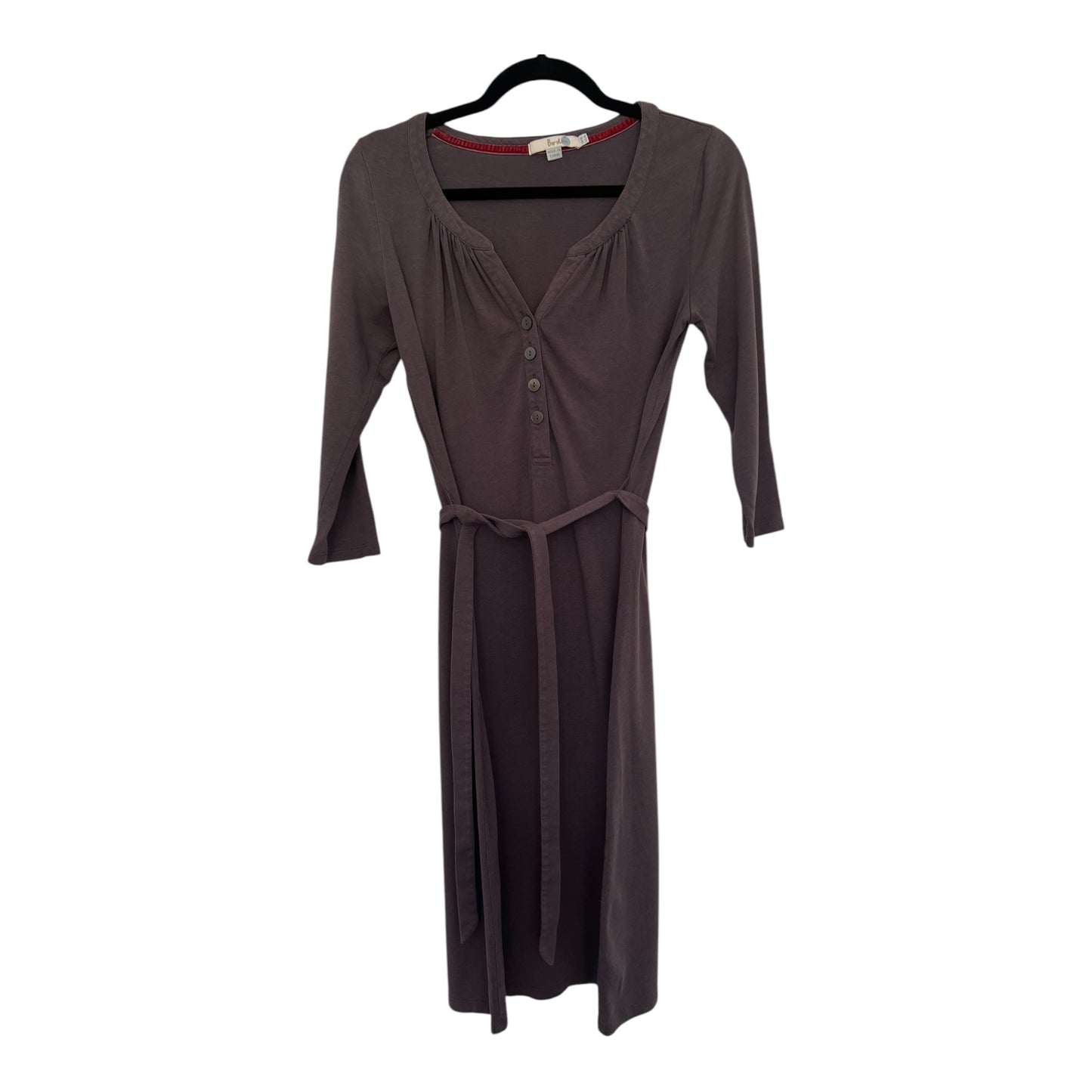 #63 Boden Women's 4 Long Gray Cotton Dress