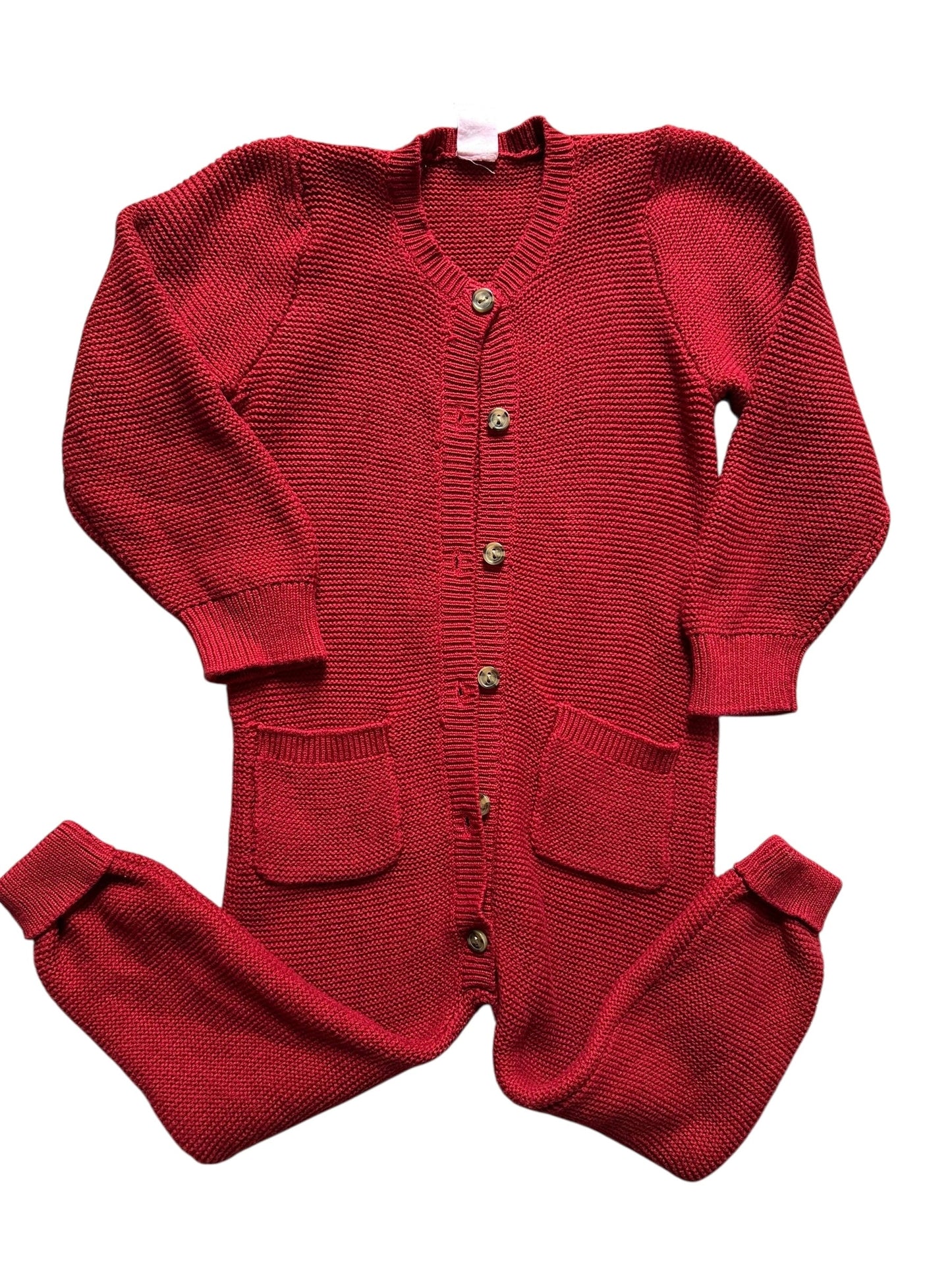 #93 H&M Red Jumpsuit Gender Neutral 2T