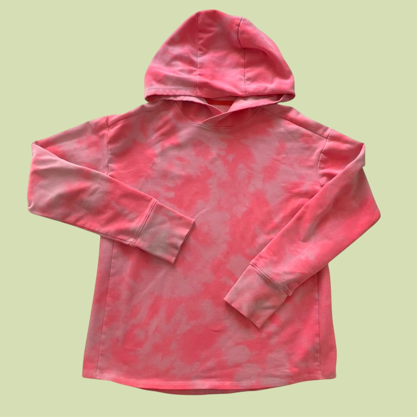 #1 Pink tie dye hoodie large 10-12 REDUCED