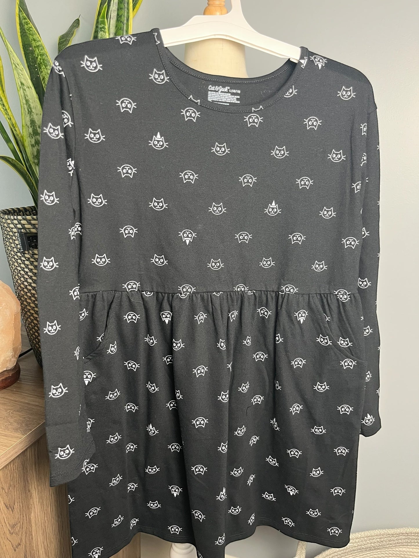 Seller#213 NWT Size XL (14) Black Cat Dress Cat & Jack