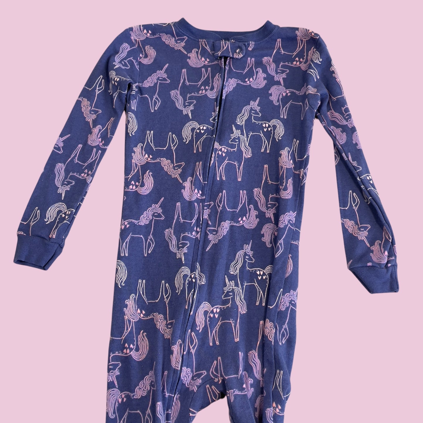 #1 Unicorn footie PJs 5T REDUCED