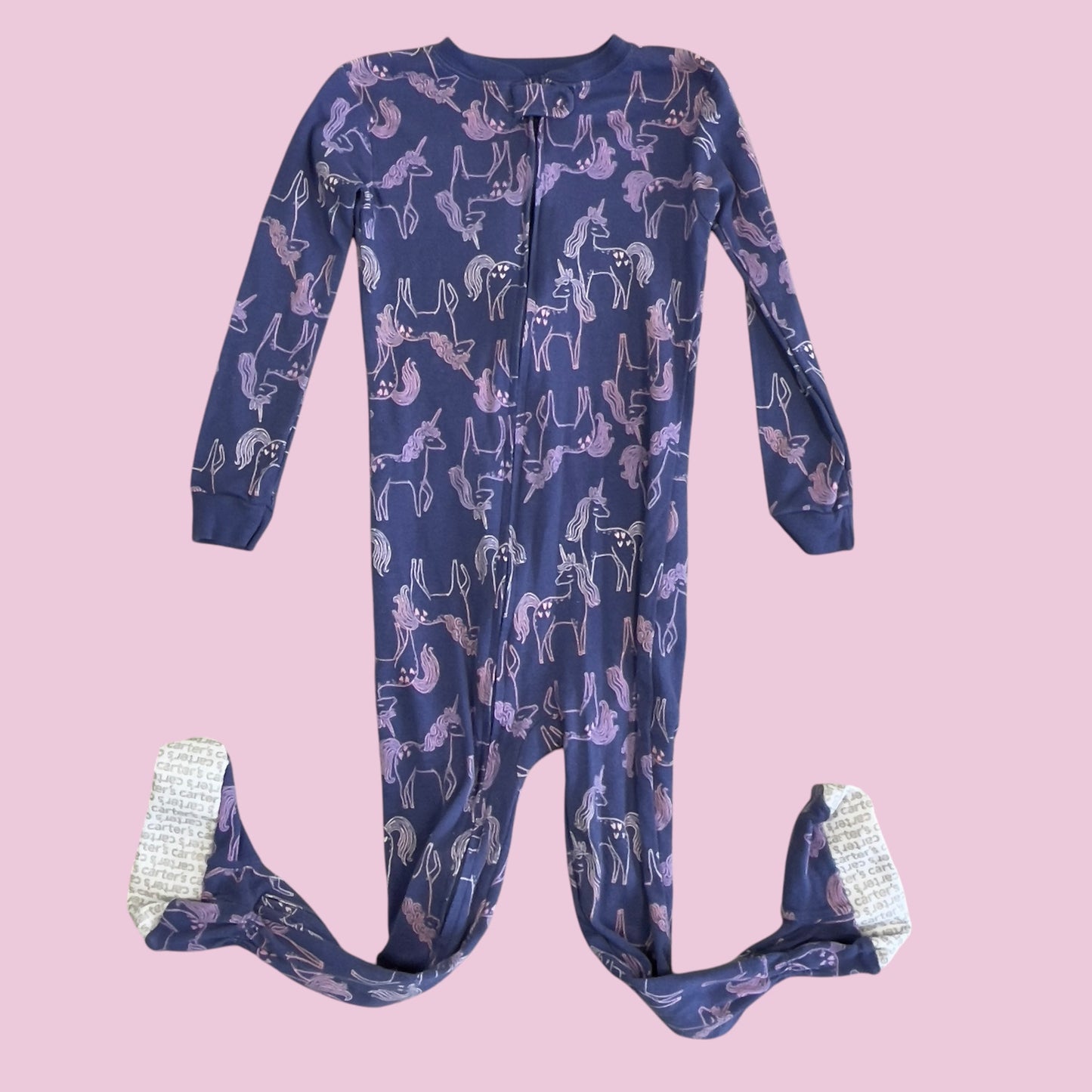 #1 Unicorn footie PJs 5T REDUCED