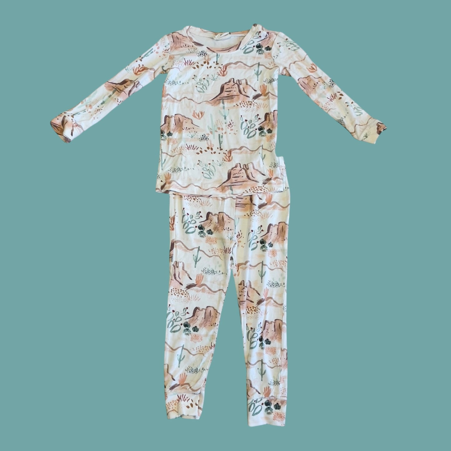 #1 Desert bamboo pajamas 3T REDUCED