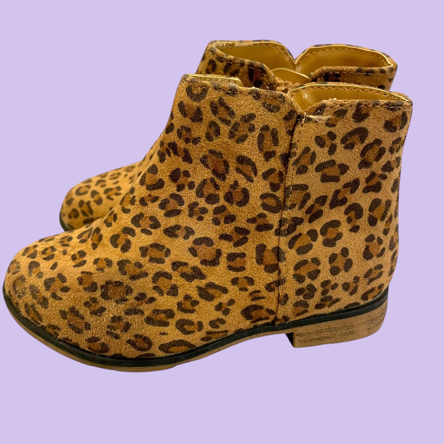 #1 Leopard Print Boots Size 7