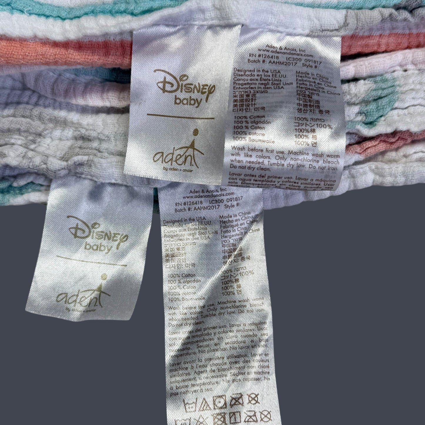 #1 Aden + Anais Disney Dumbo Muslin Swaddling Blankets REDUCED