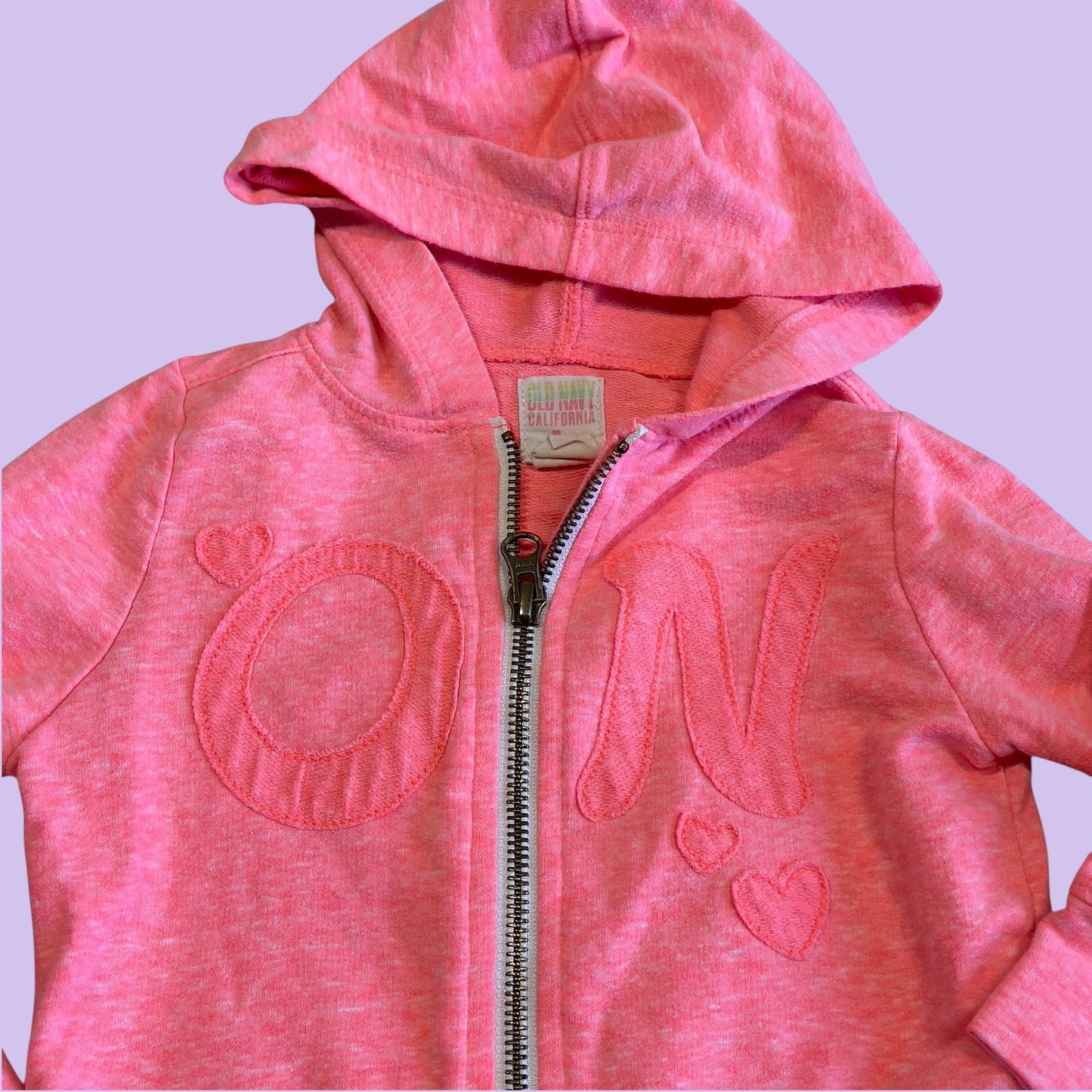#1 Pink hooded zip up 12-18 mo