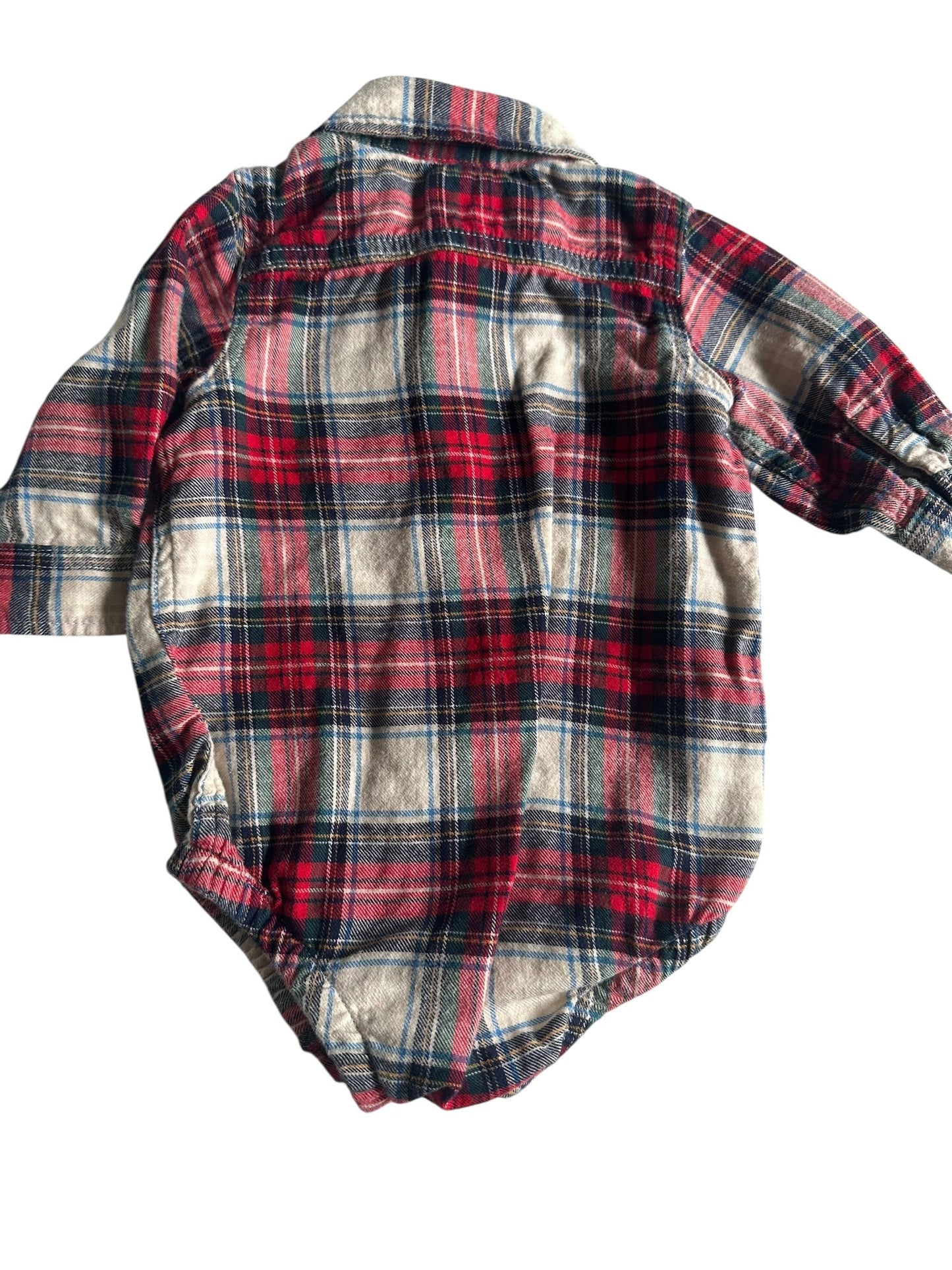 #93 Gap Plaid Flannel Boys 3-6M