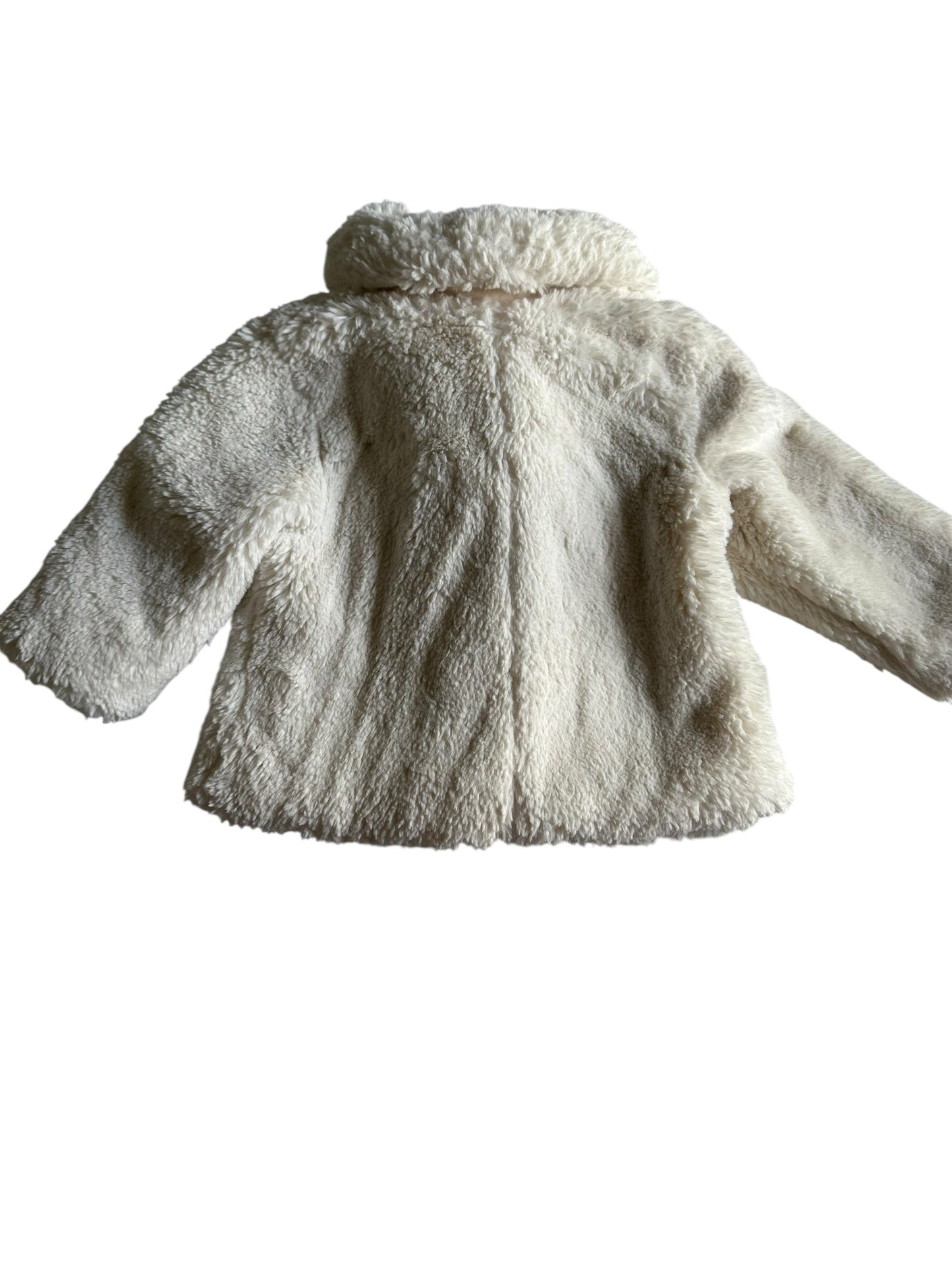 #93 Old Navy Faux Fur Jacket Girls 12-18M