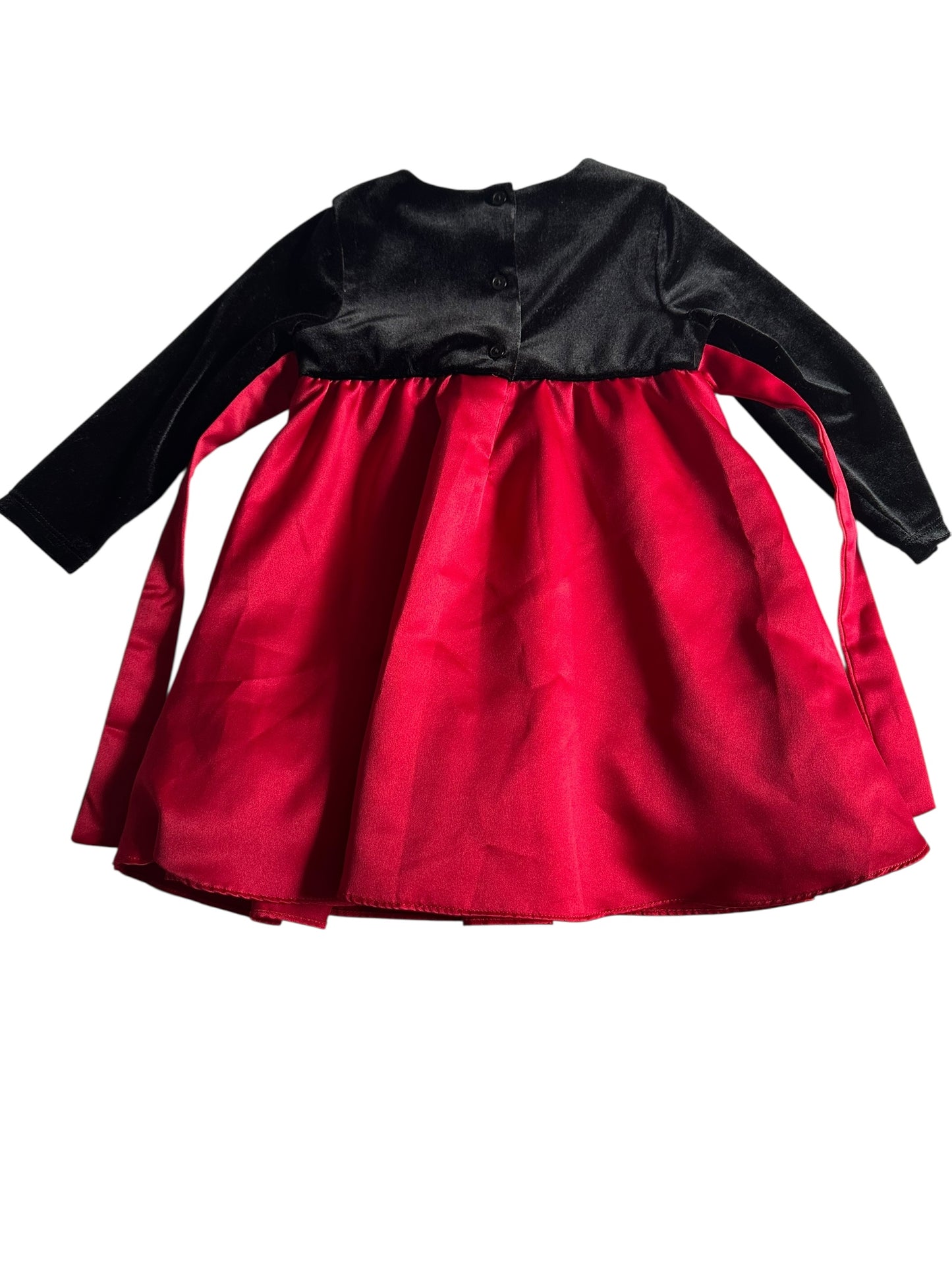 #93 GEORGE Black & Red Rose Dress Girls 24M