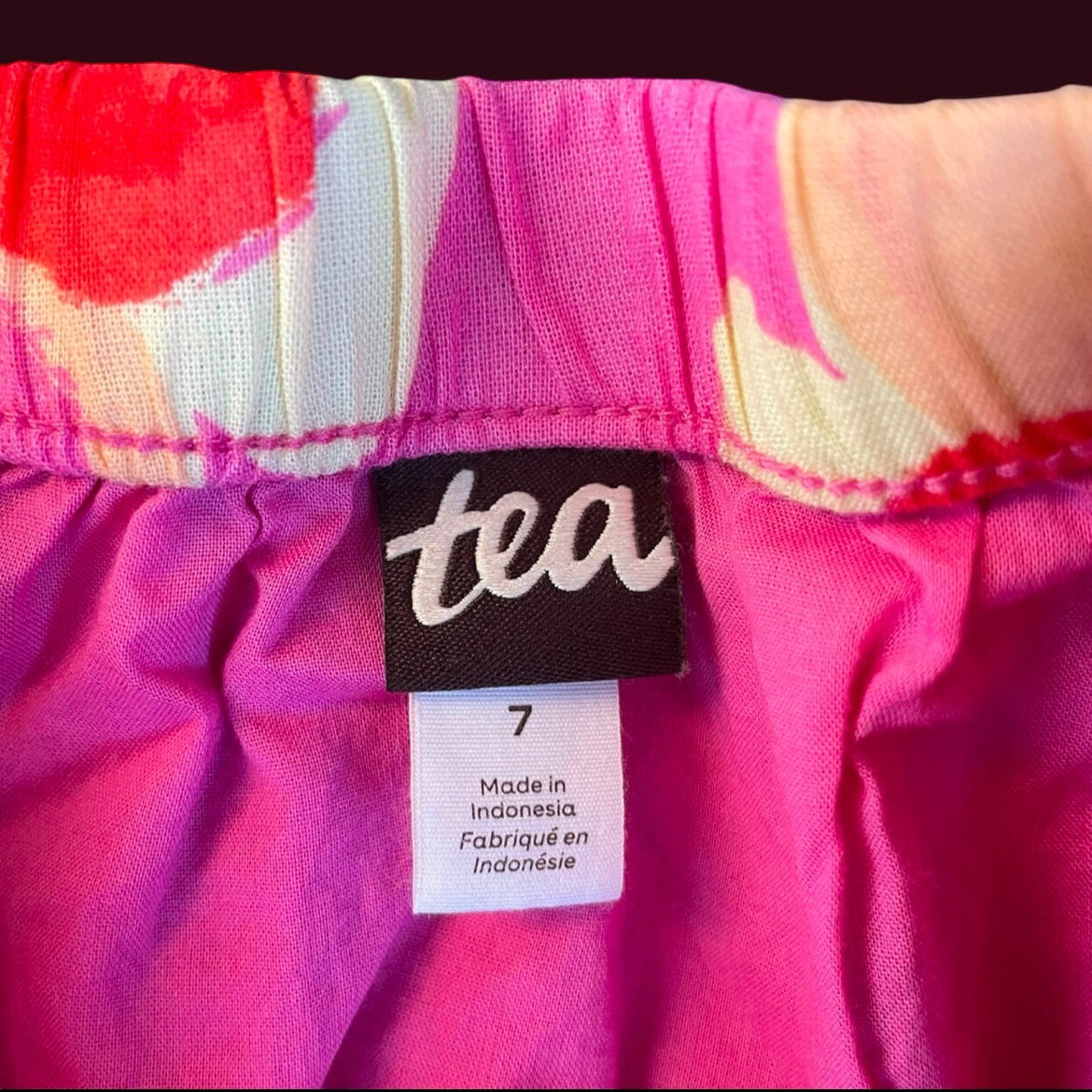 #1 Tea Floral Twirl Skirt Girls 7