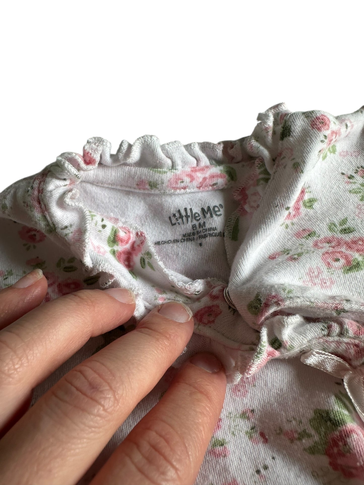 #93 Little Me Rose Onesie Girls 6M