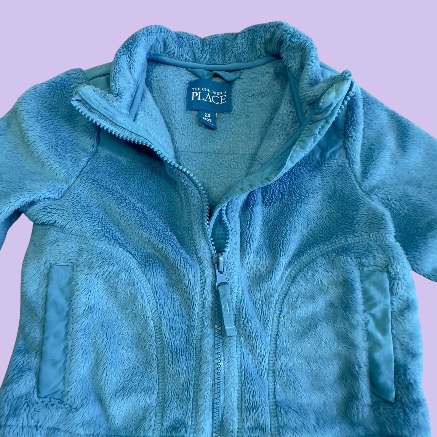 #1 Blue Fleece Zip-up 24 mo