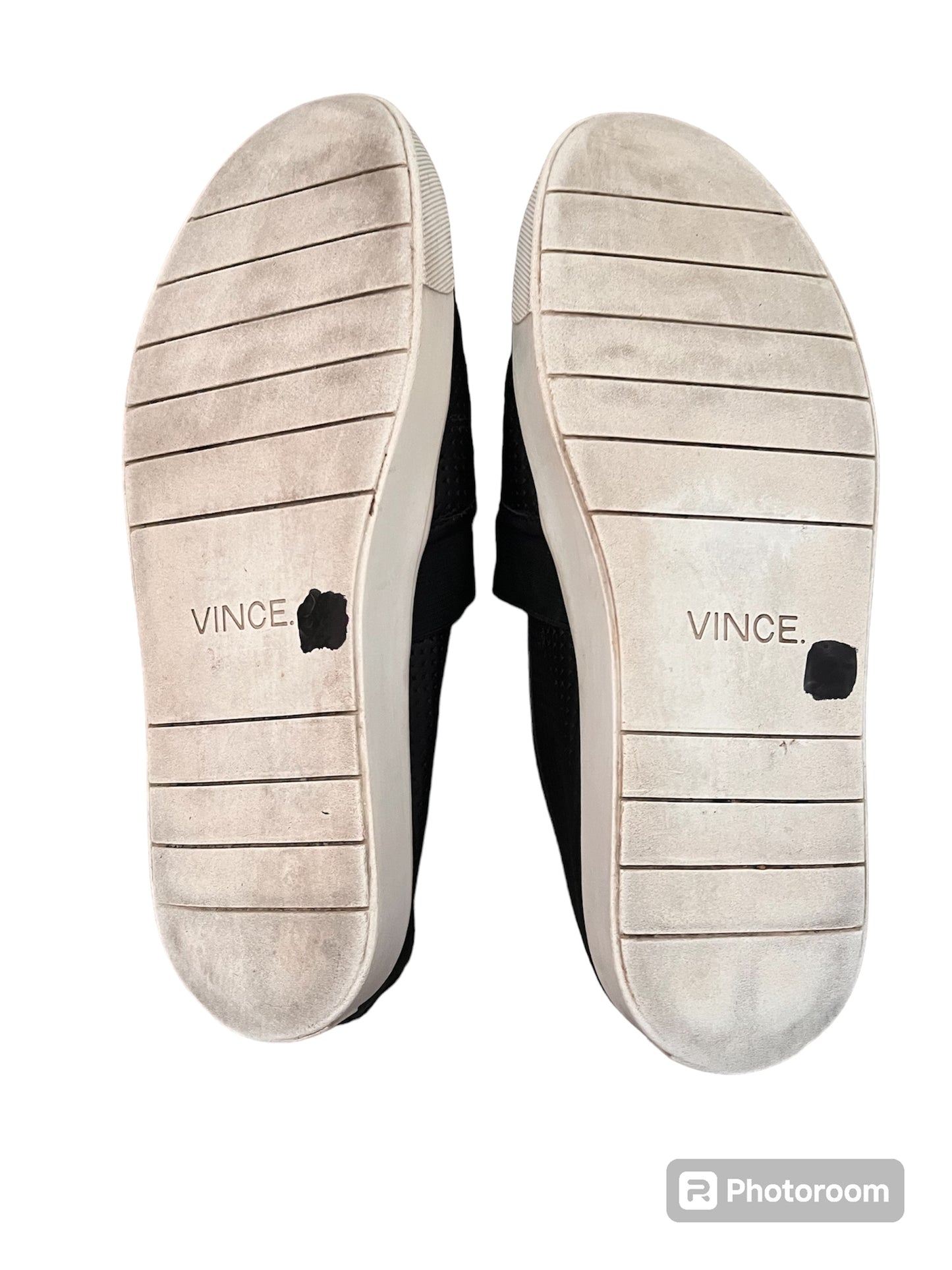 #63 Vince. 7.5 Womens Black Leather Loafers Blair Sneaker