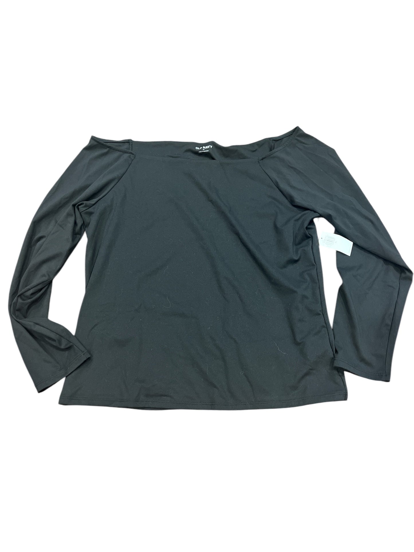 104- Old Navy BNWT silky boat neck long sleeve XL