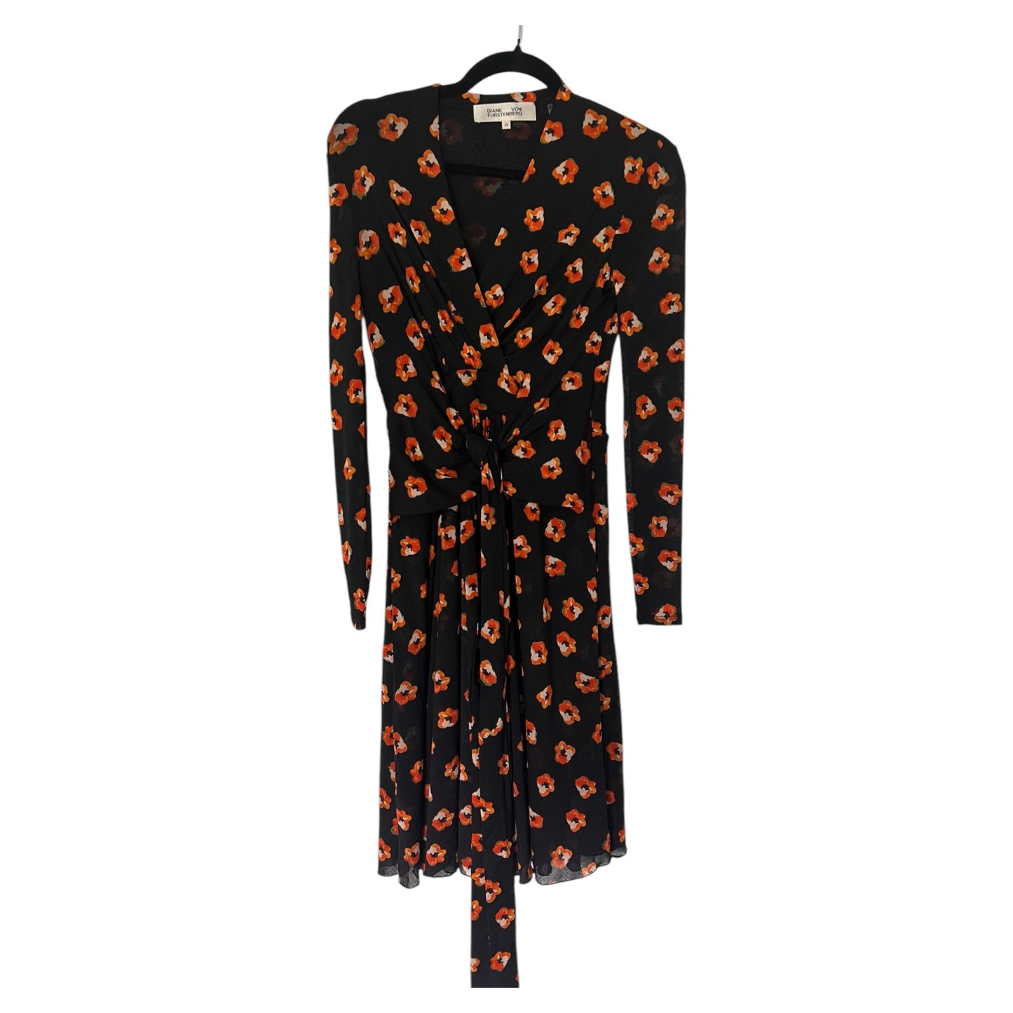 #63 Diane Von Furstenberg XS Floral Silk Dress