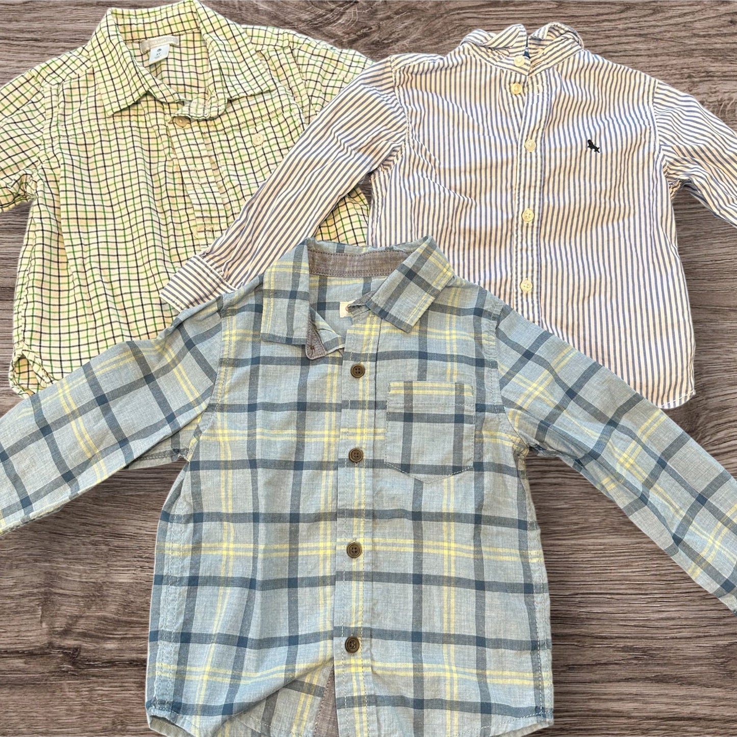 #169 3T Boy's Button Up Shirt BundIe (7 Items) *REDUCED PRICE