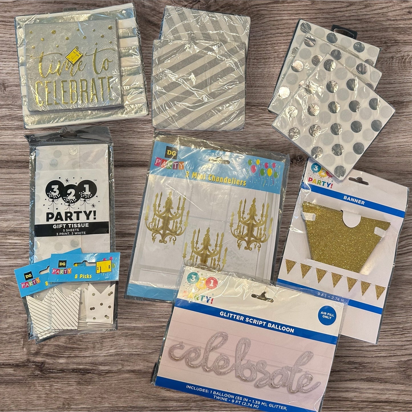 #169 Gold/ Silver Decorations- NEW *REDUCED PRICE