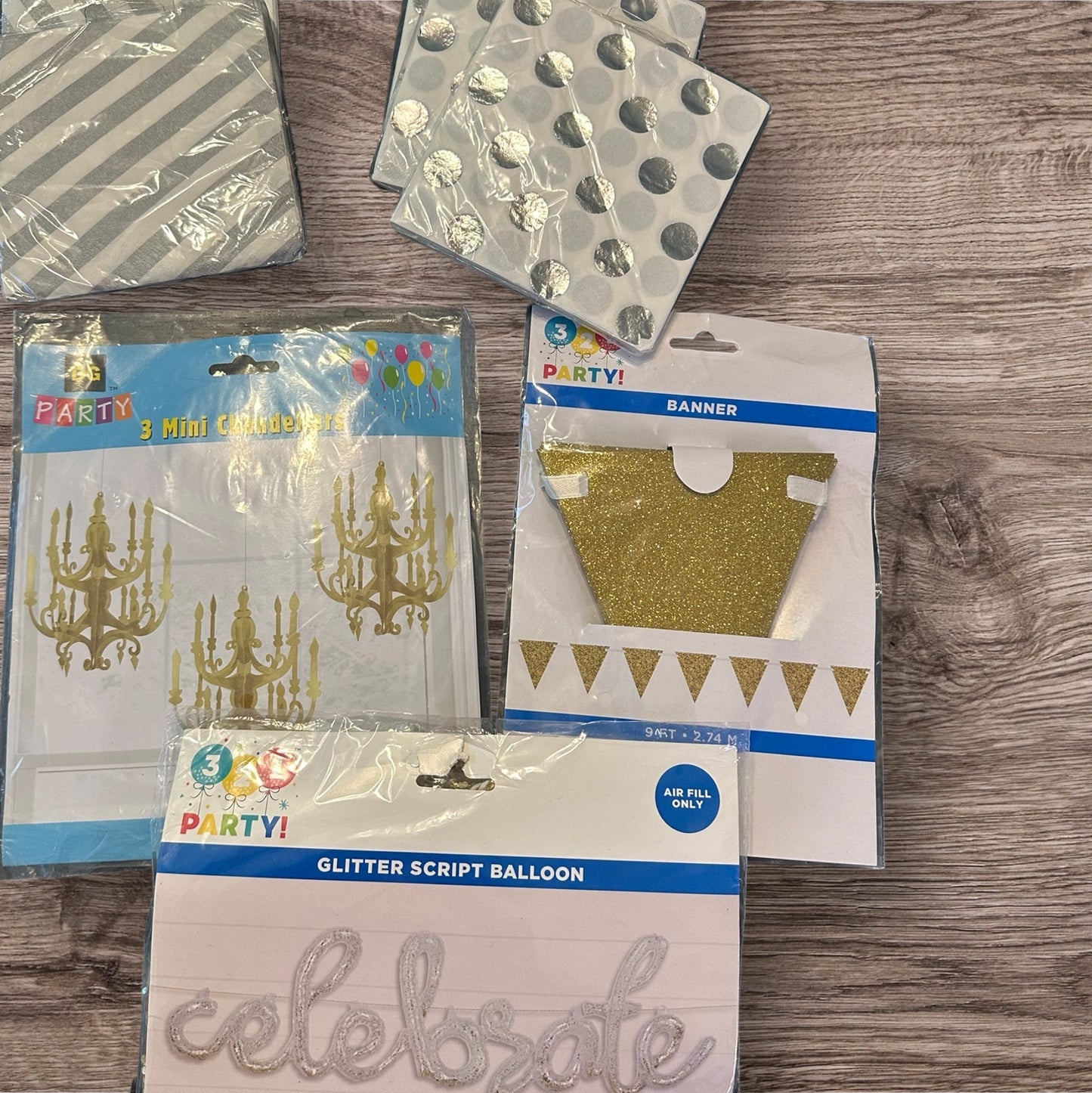 #169 Gold/ Silver Decorations- NEW *REDUCED PRICE