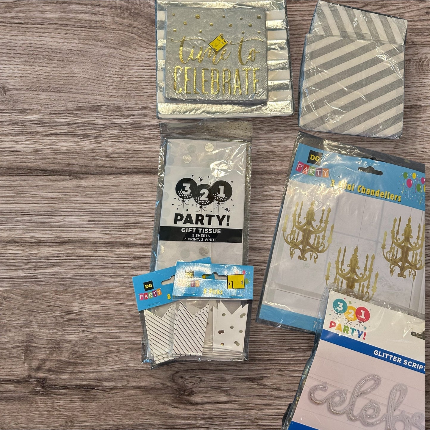 #169 Gold/ Silver Decorations- NEW *REDUCED PRICE
