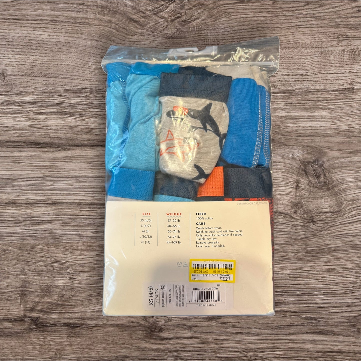 #169 Boy’s Size XS (4/5) Boxer Briefs