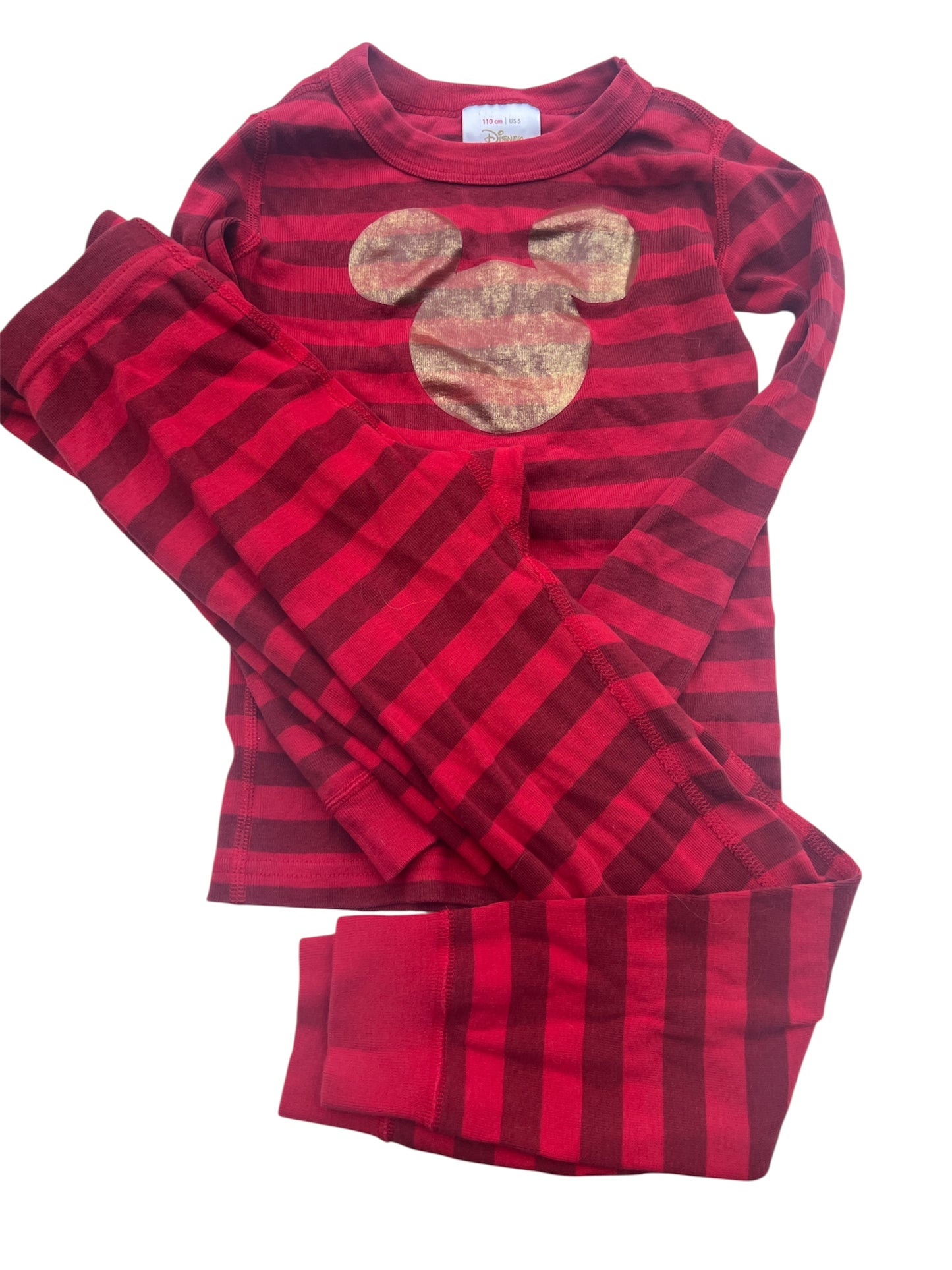 104 - Hanna Andersson GOLD Mickey Pjs Sz 5