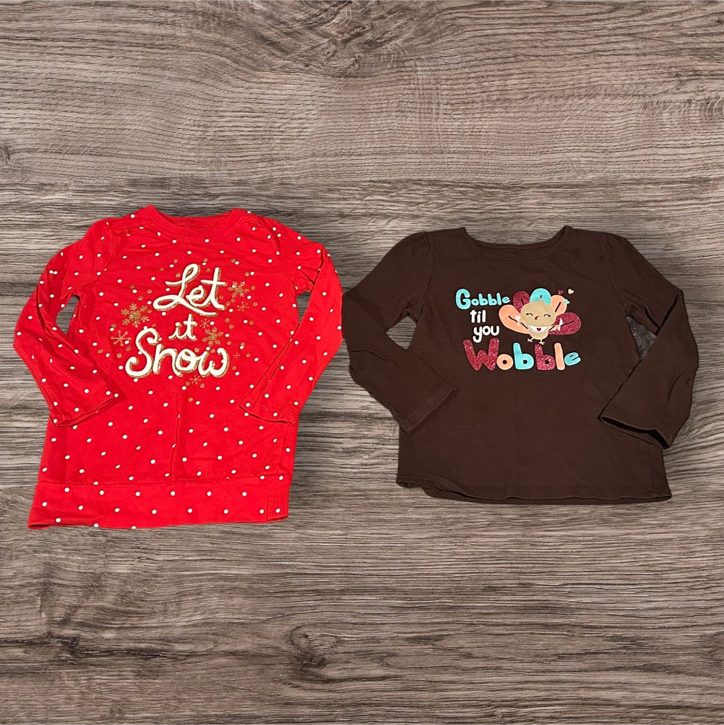 #169 Girl's 3T Jumping Bean Holiday Shirts *REDUCED PRICE