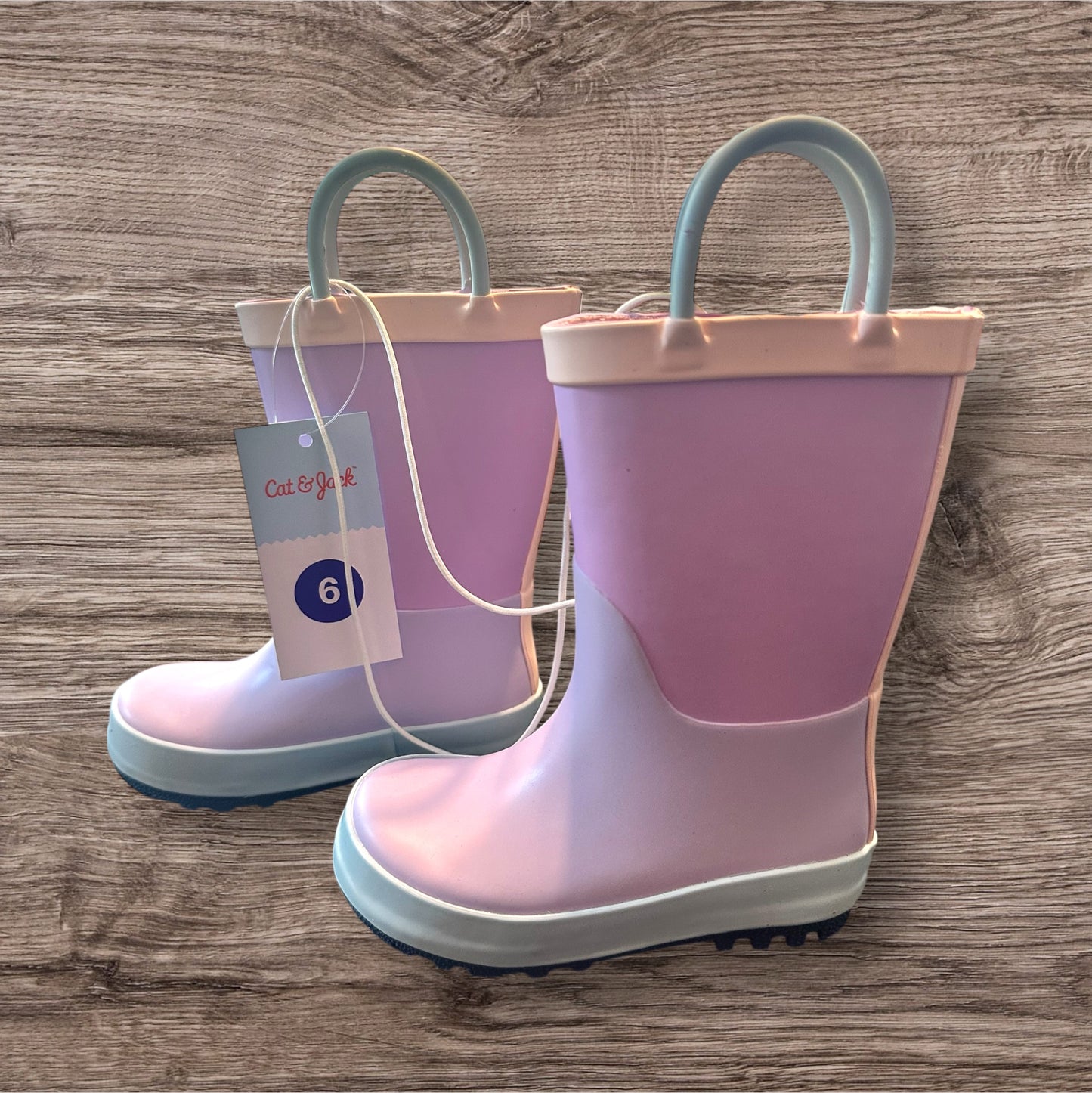 #169 Girl's Size 6 Cat & Jack Rain Boots- NWT