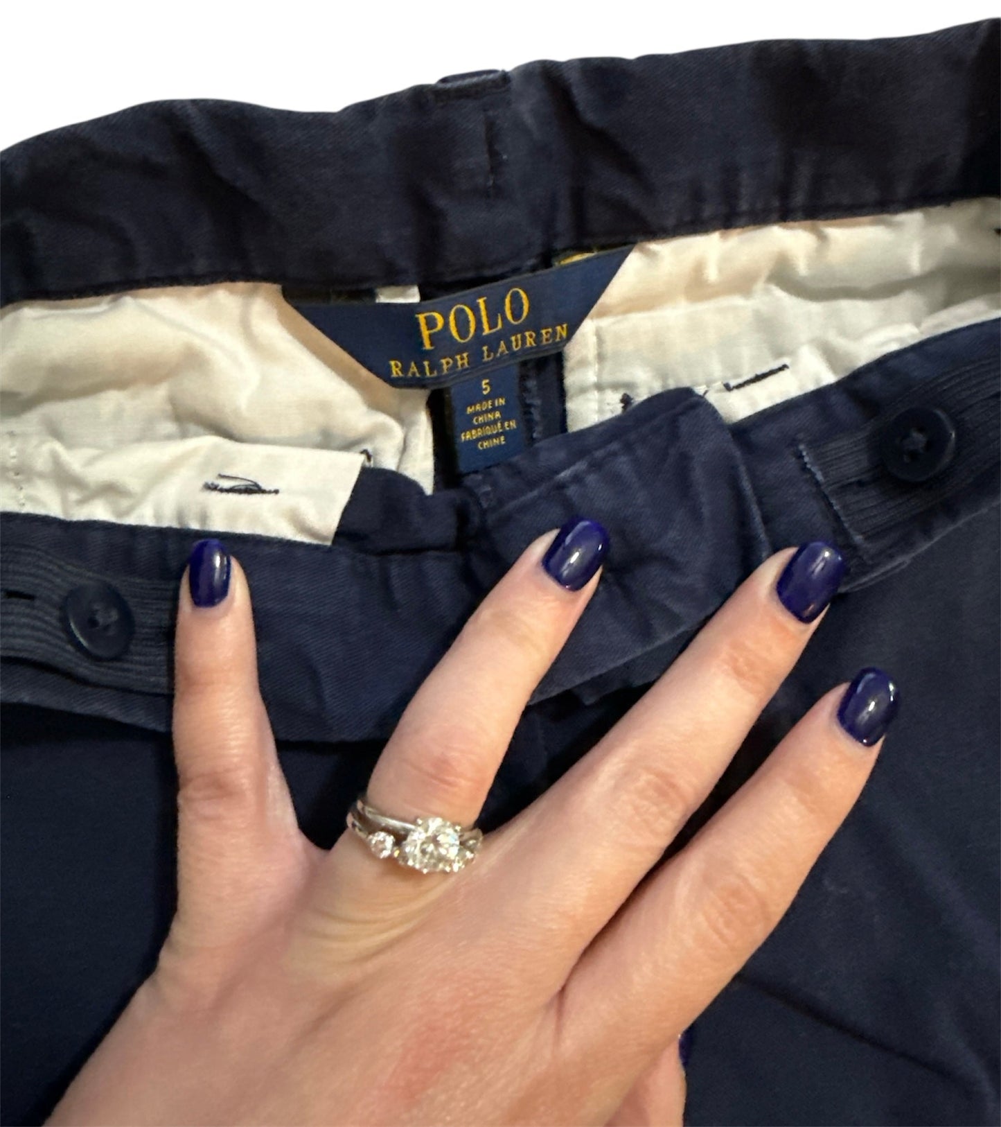 #46 - REDUCED Boys 5 POLO Ralph Lauren Navy Pants