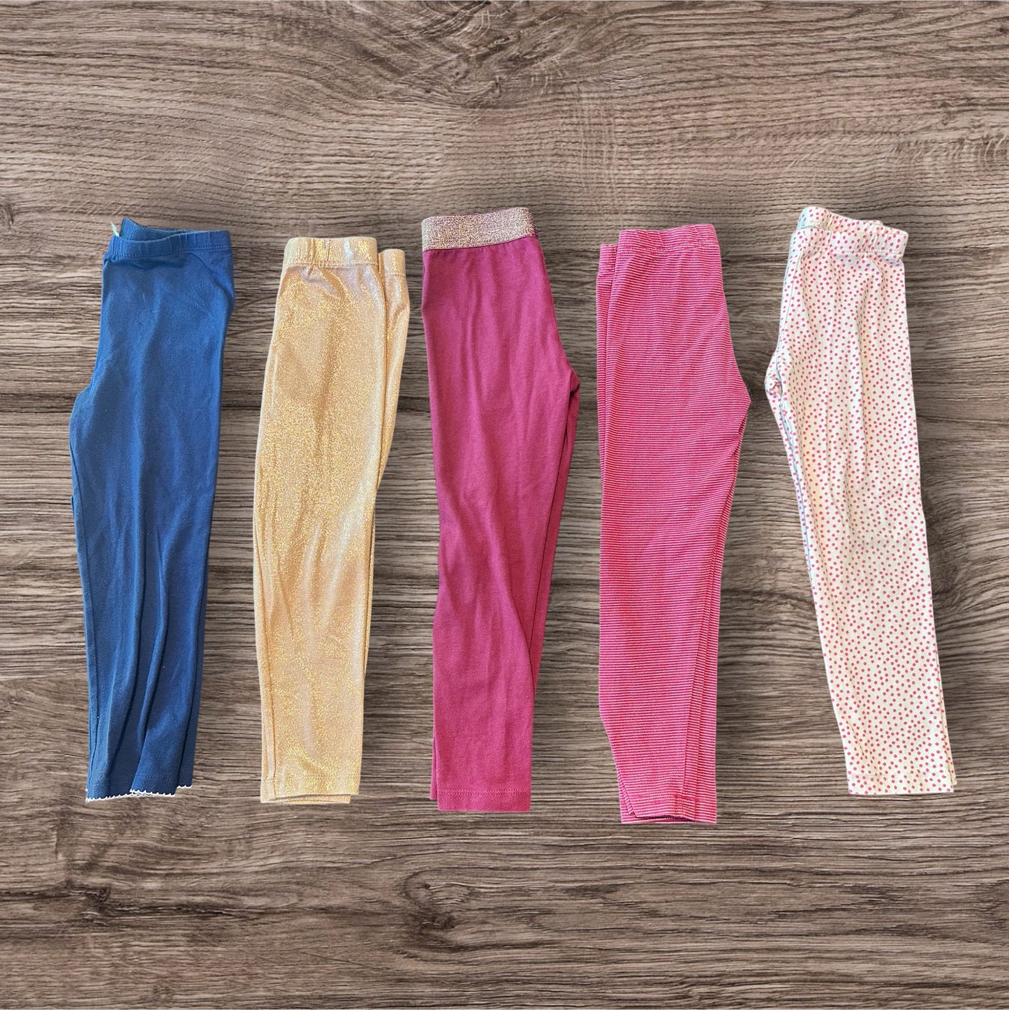 #169 Girl's 5T Leggings Bundle (6 Pairs)