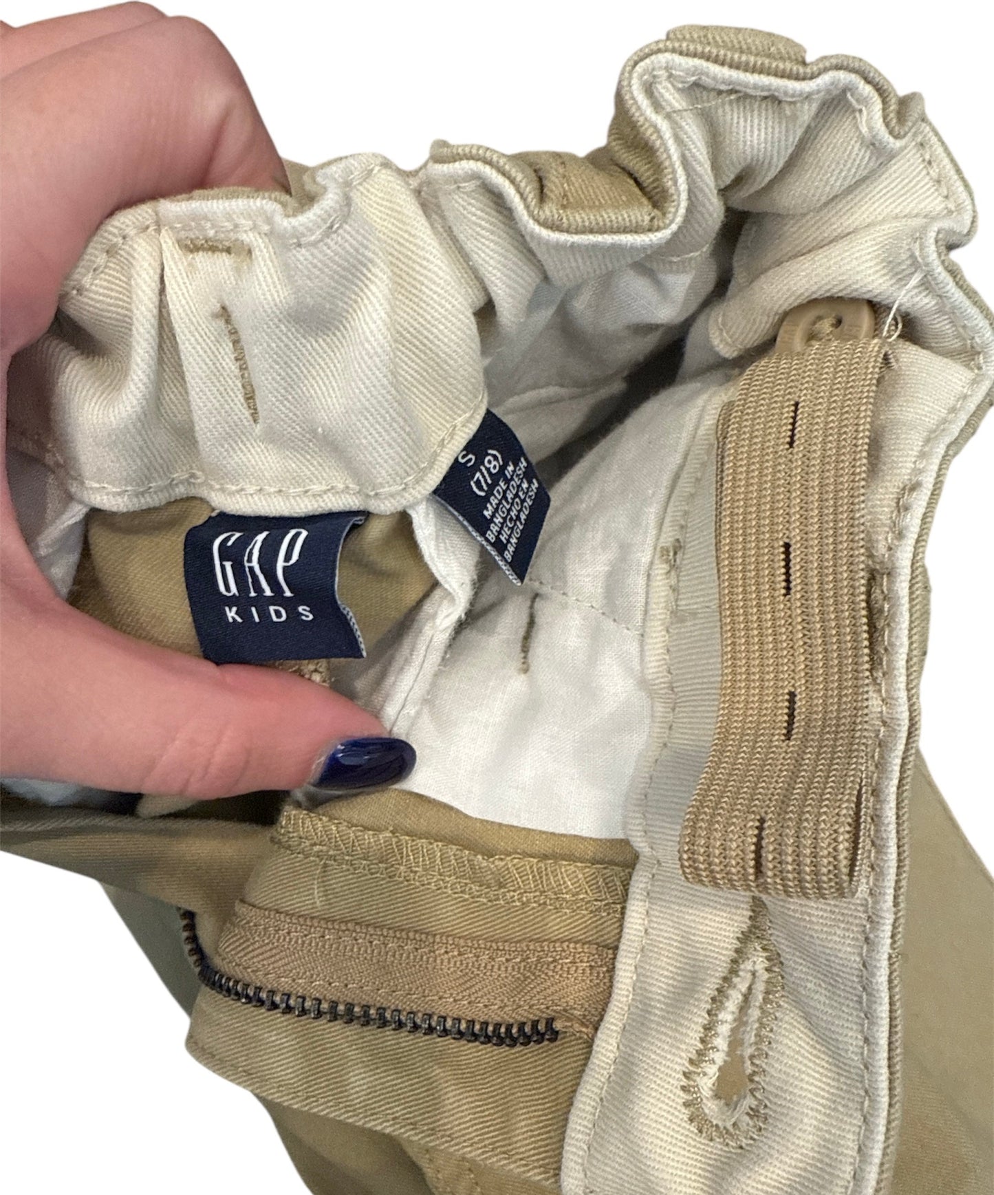 #146 - REDUCED Gap Kids Small (7/8) Khaki Pants with Adjustable Waist