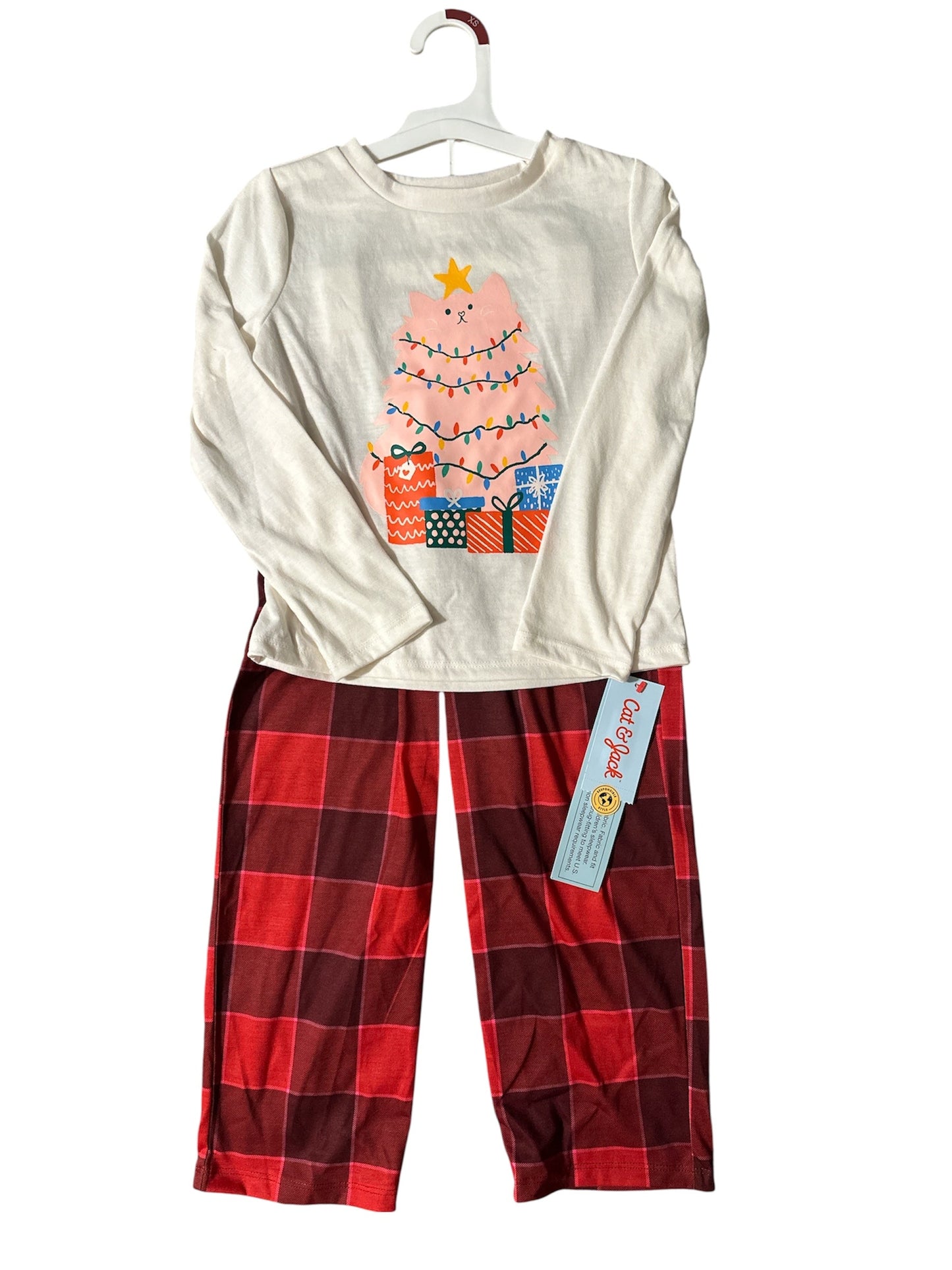 Seller #140 Girls Christmas pajamas size XS (4/5) NWT