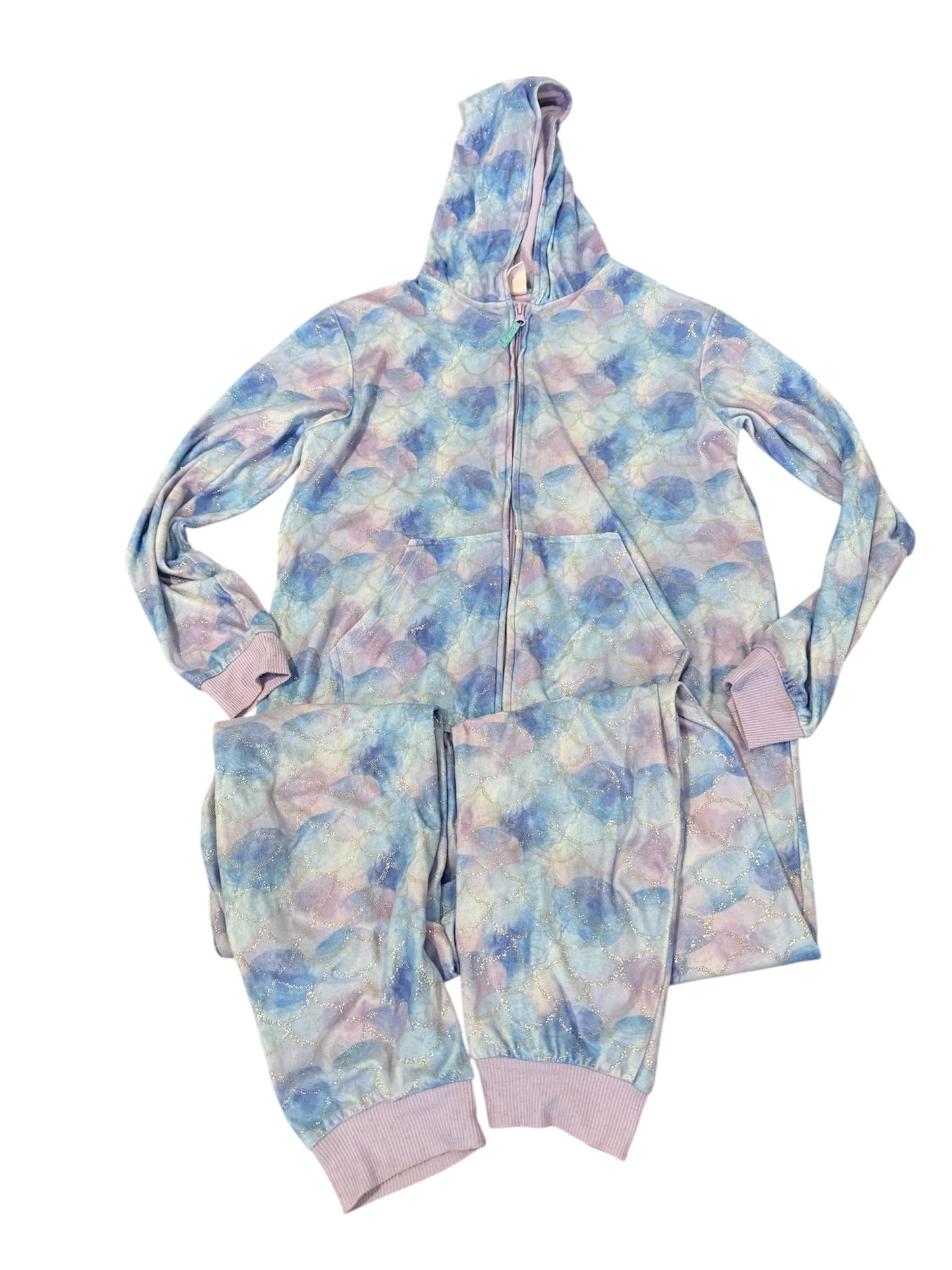 208 girls size 14 onesie pajamas