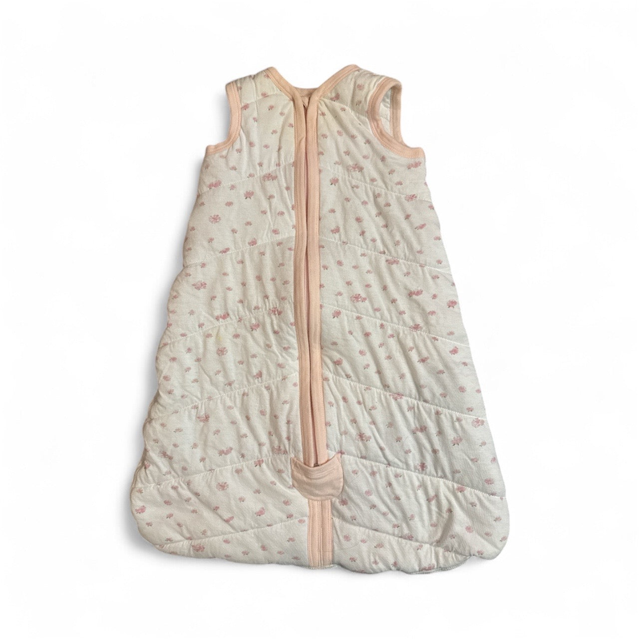 #28 REDUCED Burts Bees Floral Print Wearable Baby Blanket TOG 1.5 Size 0-6M