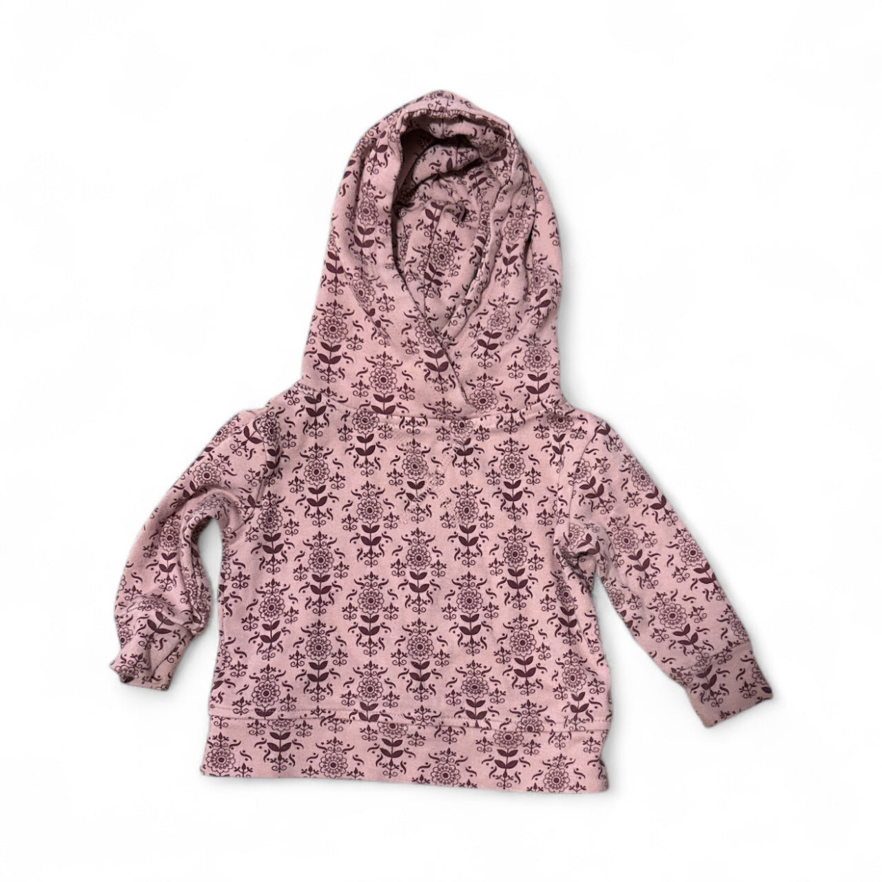 #28 REDUCED Kate Quinn Baby Girls Long Sleeve Hooded Shirt Size 12-18M
