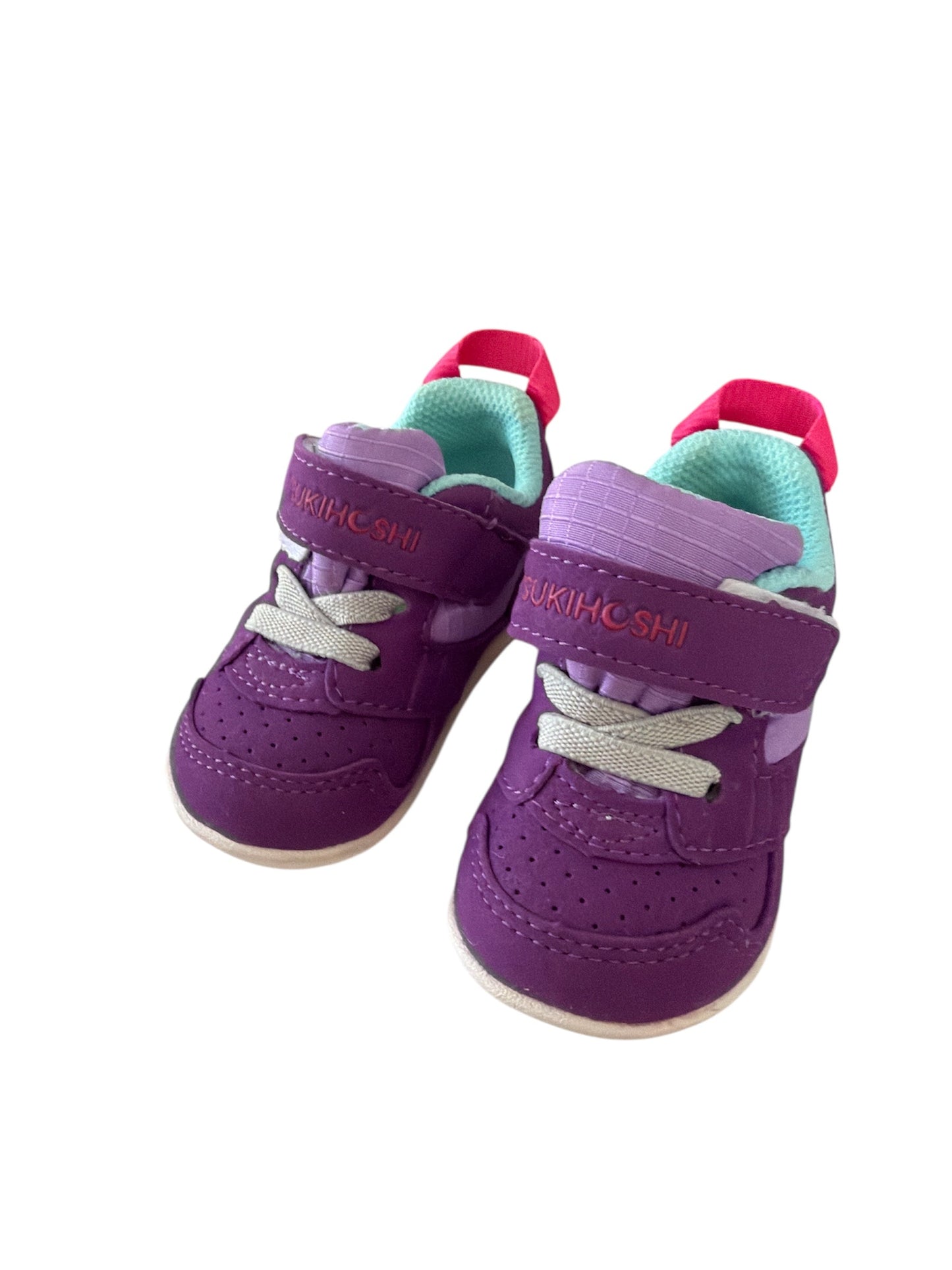 55 - BRAND NEW never worn Purple Baby Shoes sz 3