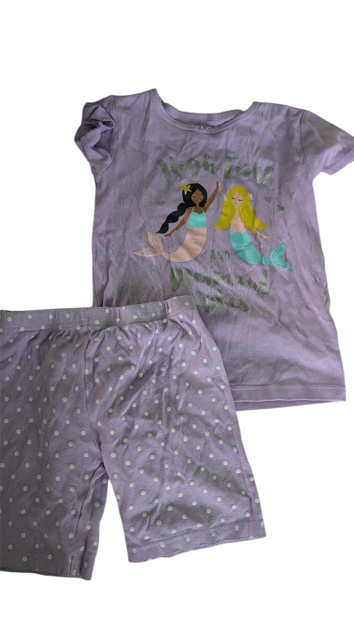 55 - Carters sz 7 mermid pjs