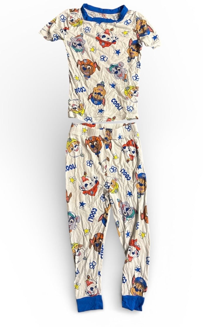 #190 Paw Patrol Bamboo Pajamas Size 4