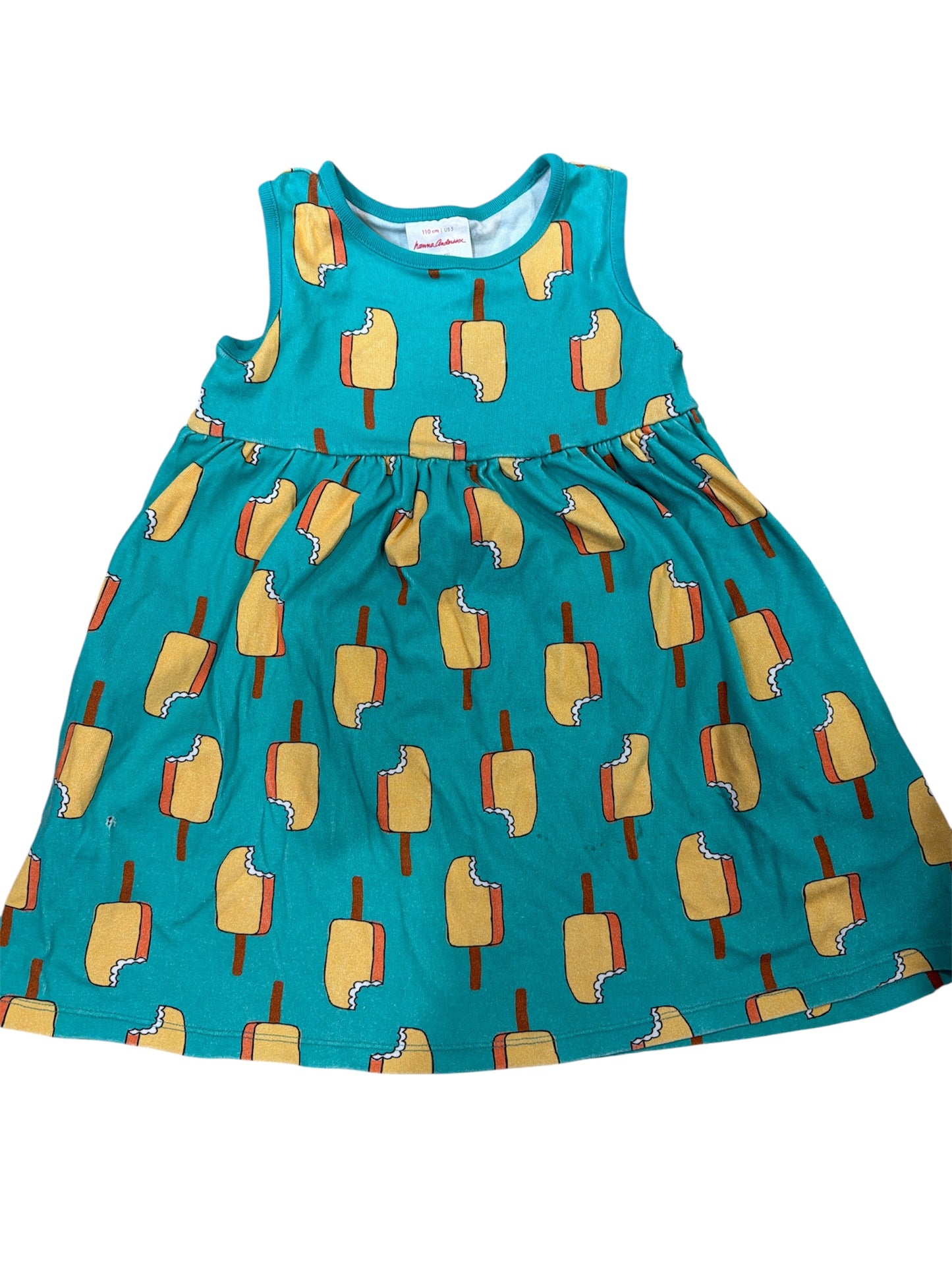 55 - Hanna Andersson classic popsicle dress sz 4