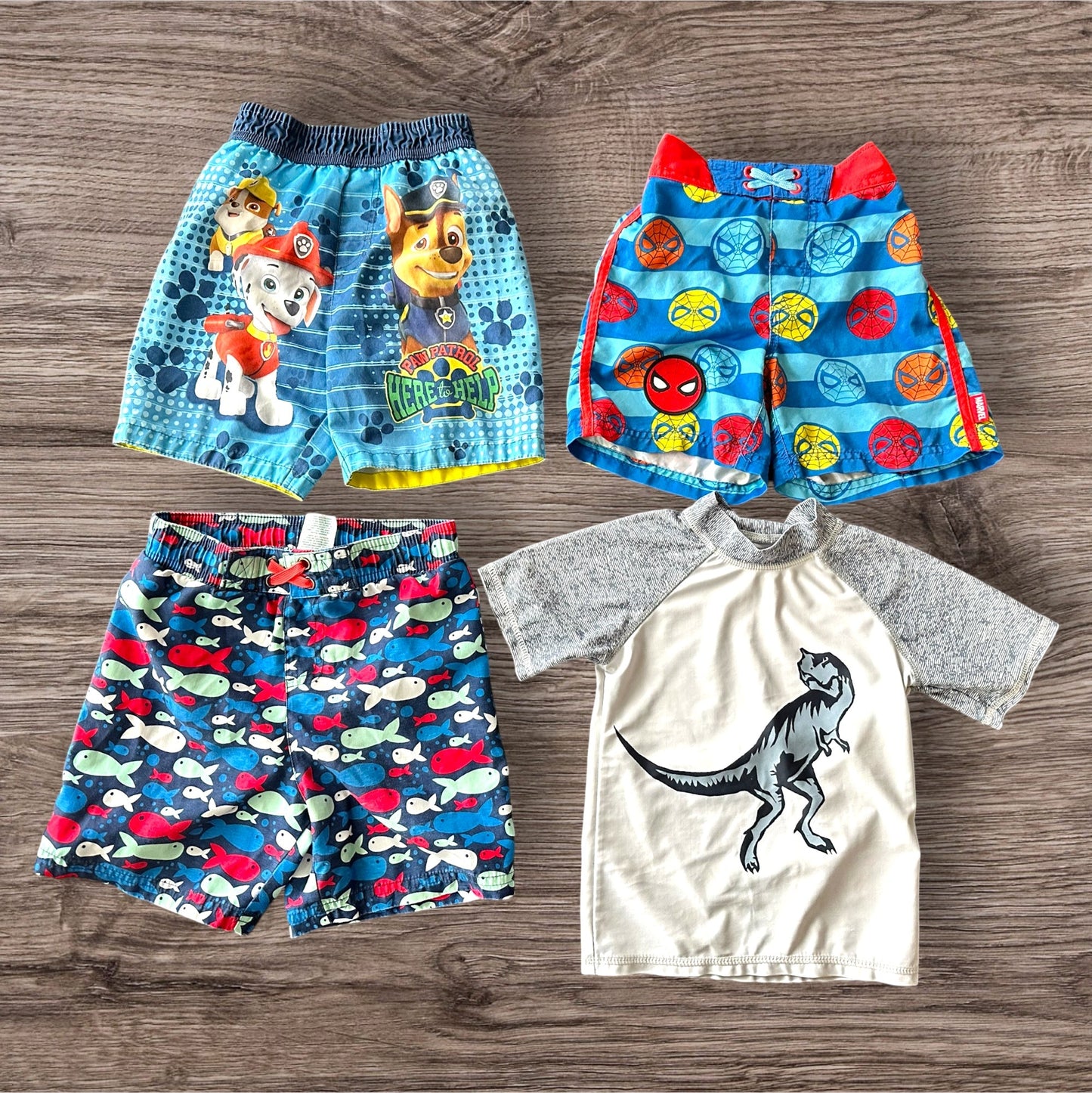 #169 Boy’s 4T Bathing Suit Bundle (4 Items) REDUCED