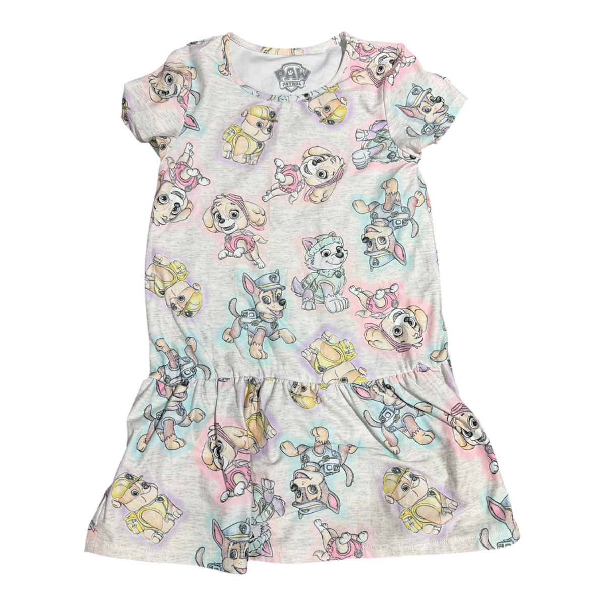 77 - Paw Patrol drop waist dress sz 5 - super soft