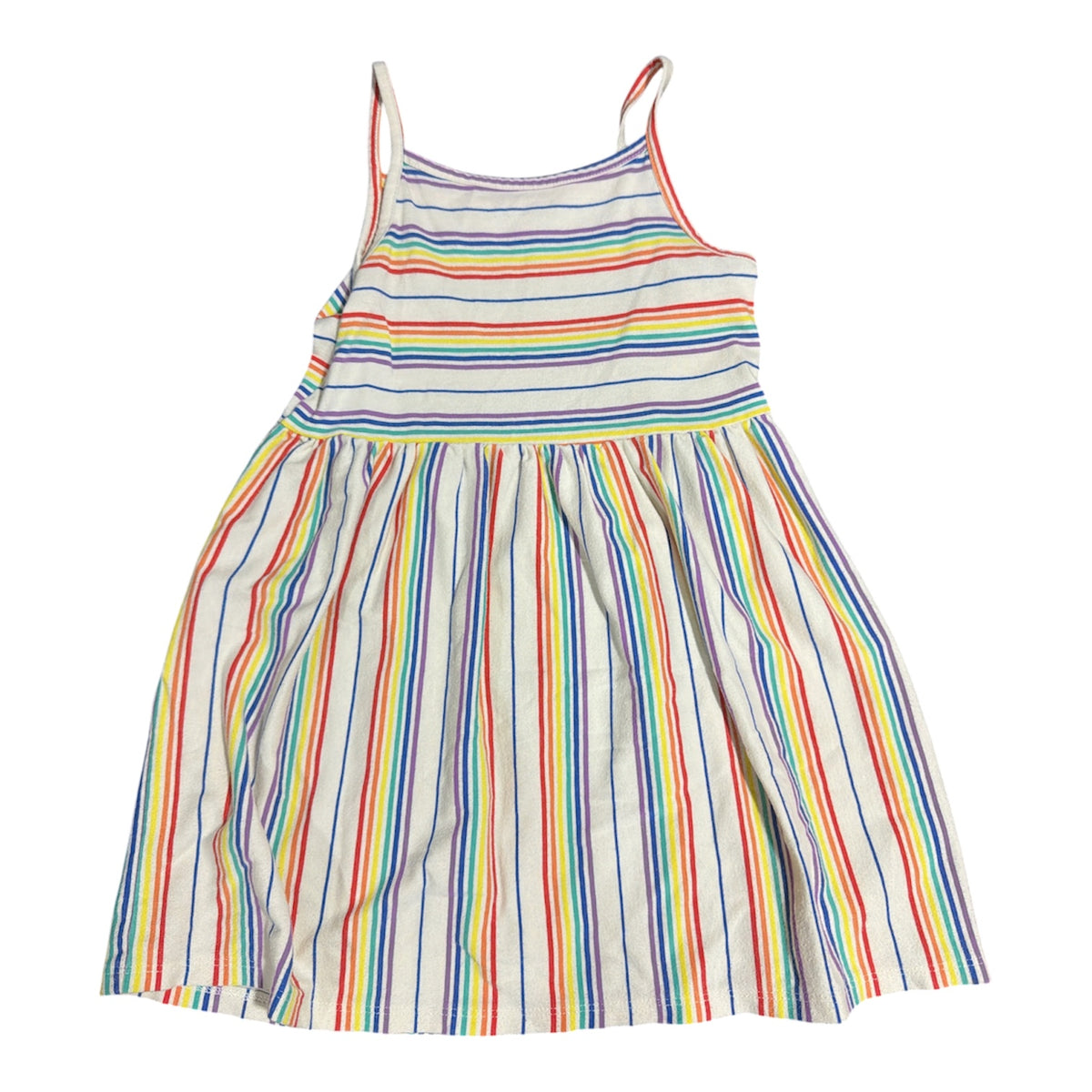 77 - Cat & Jack Rainbow Stripe Dress sz 5