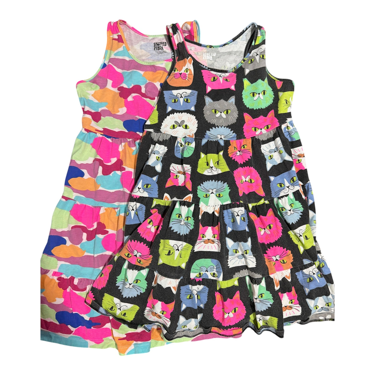 77 - sz 6 Cotton dresses - Fan fav colorful CATS !