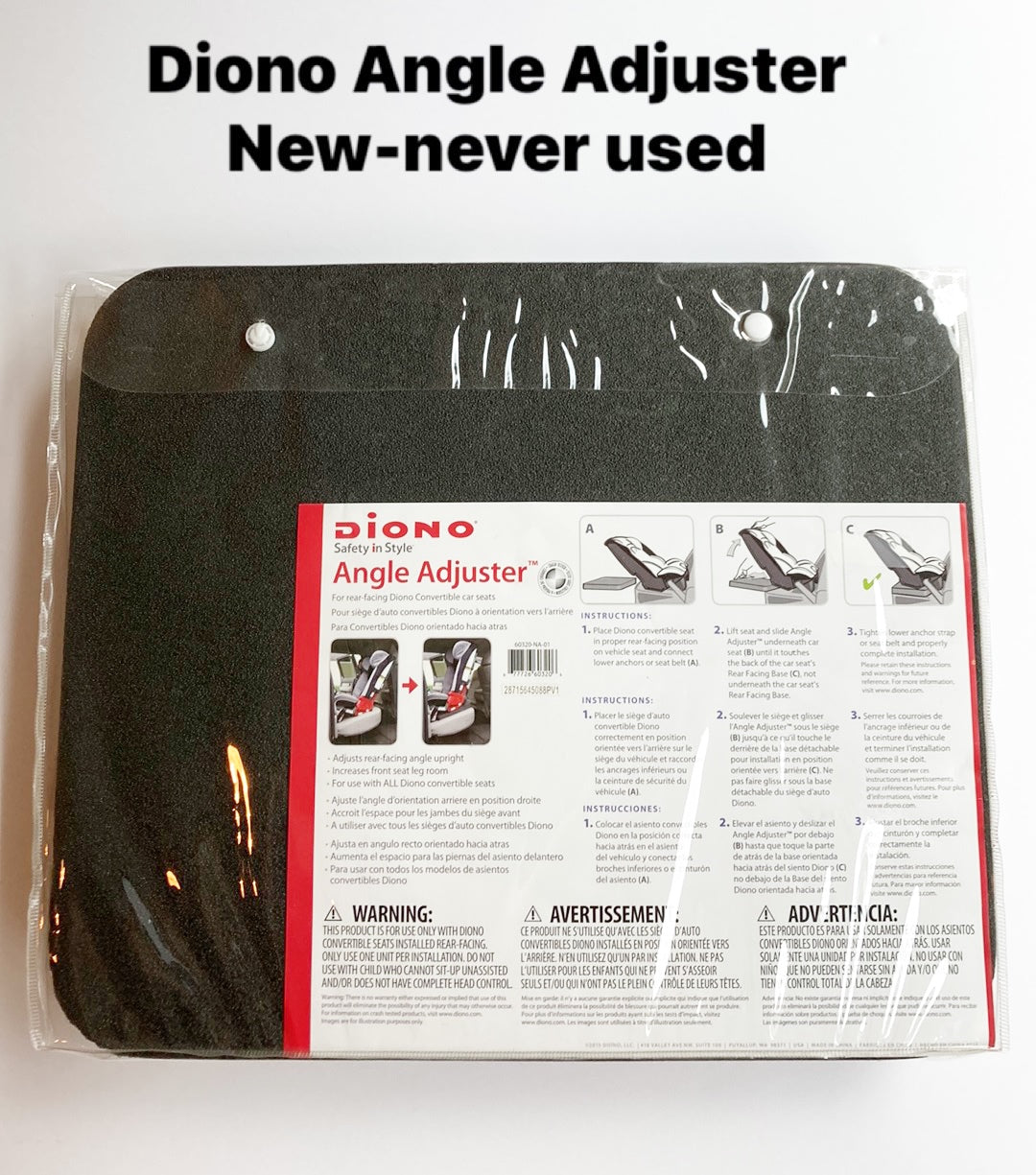 #119-Diono Angle Adjuster for Carseat-New