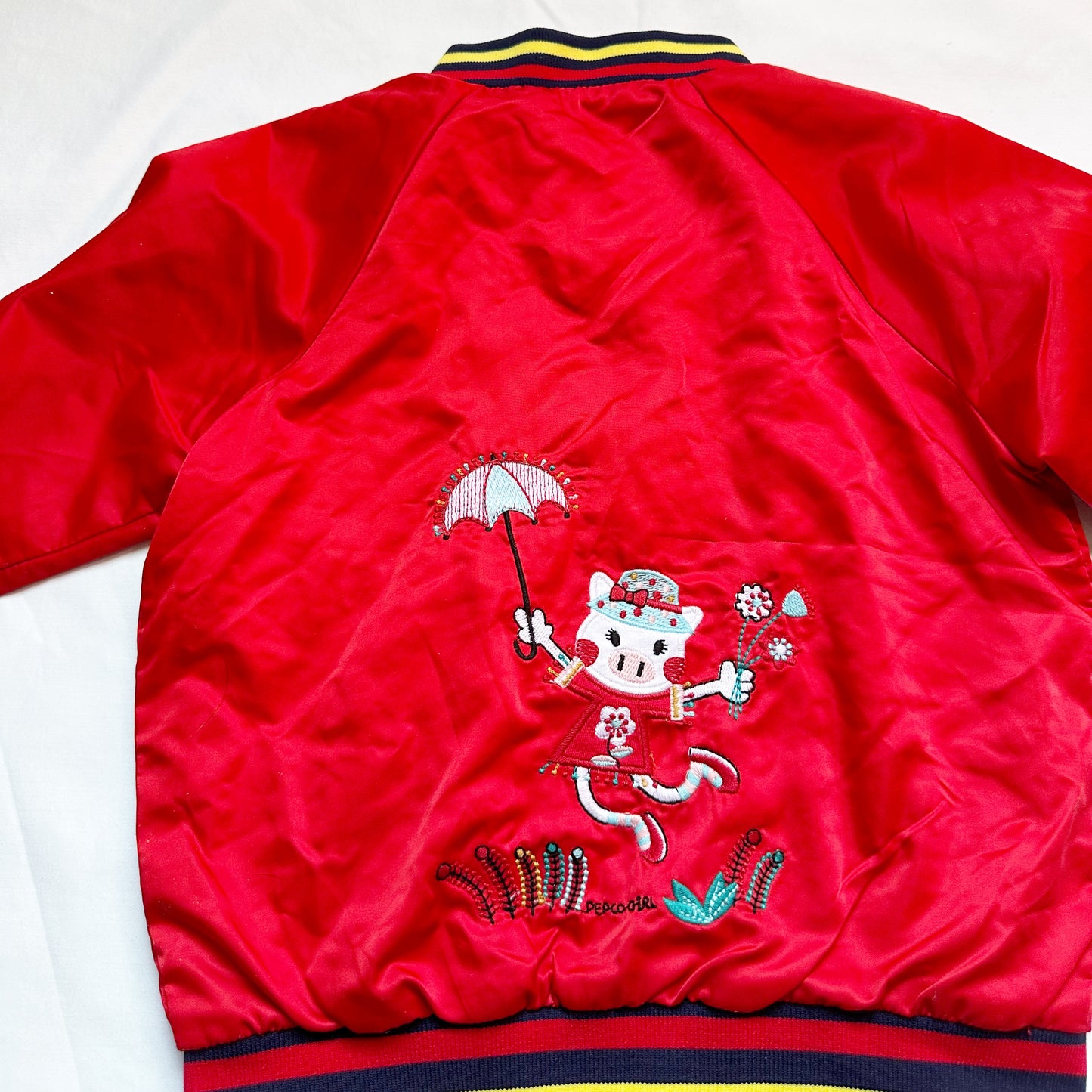 #56 Pepco jacket red with piggy girls 3