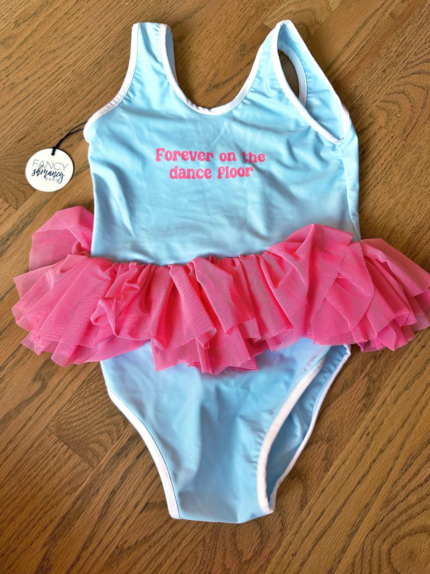 #198- Girls, Boutique, “Forever on the Dance Floor” Tutu Leotard, NWT- Size 5-6