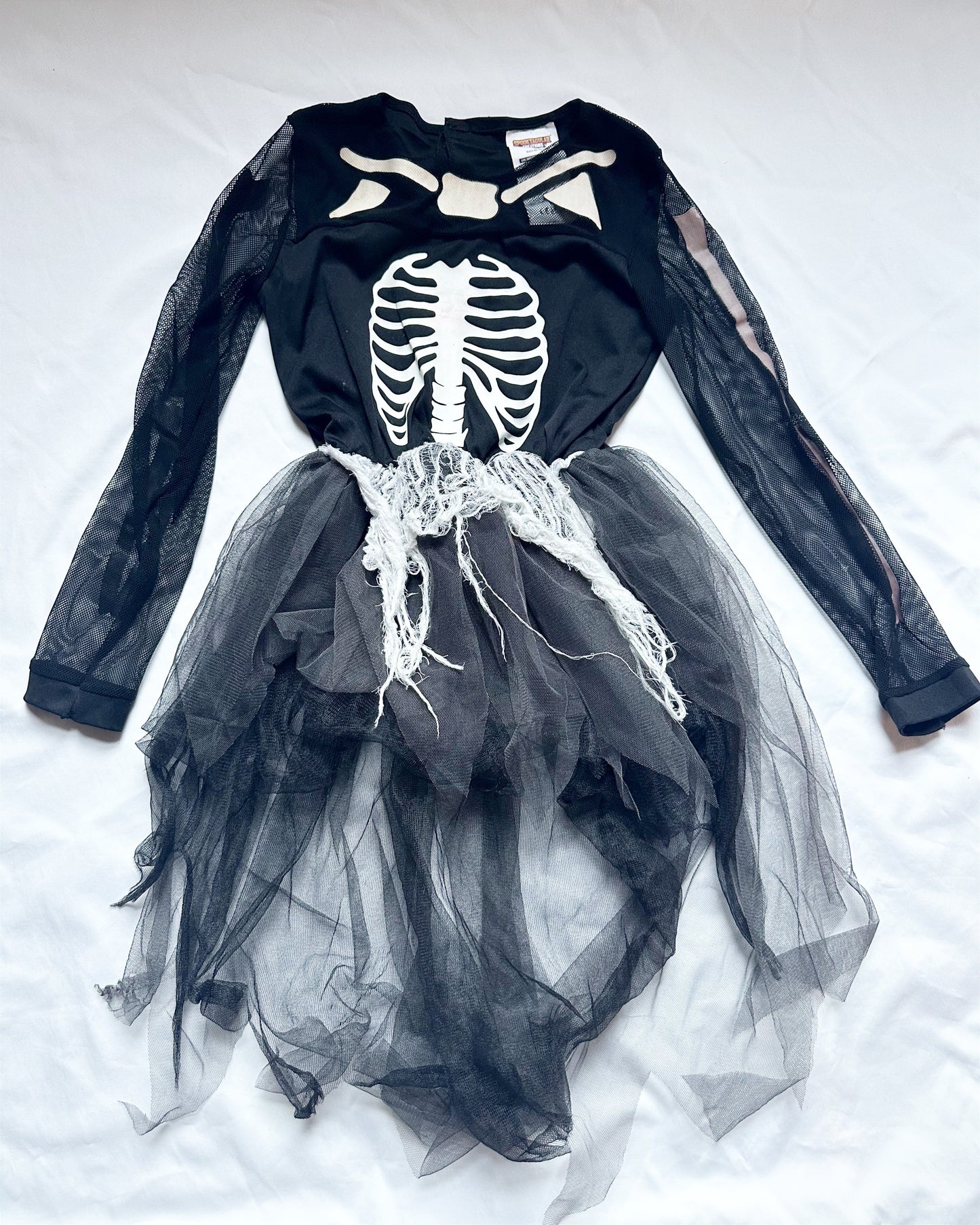 #56 skeleton dress costume girls M